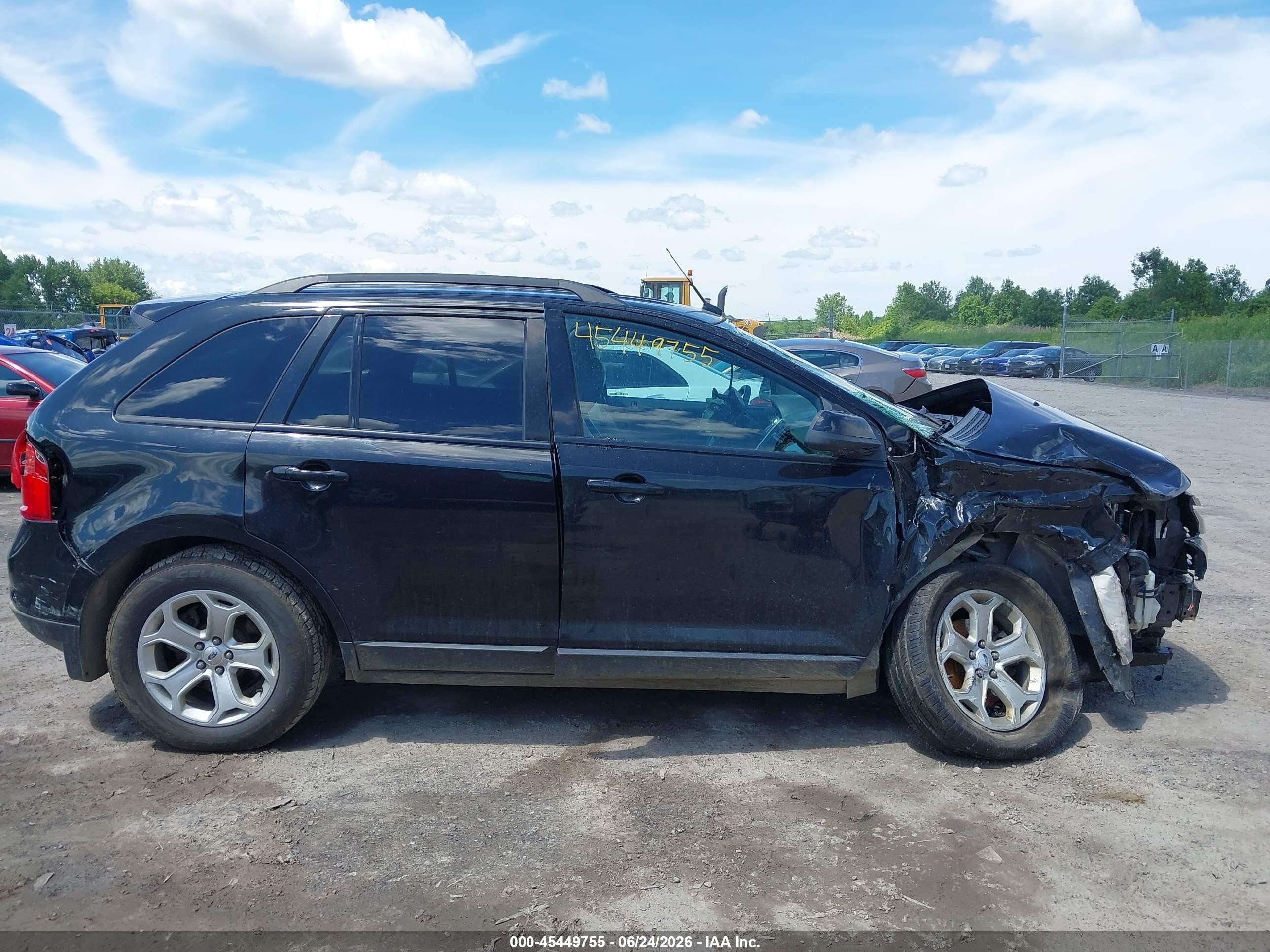 2014 Ford Edge Sel Черный vin: 2FMDK4JC9EBA74370