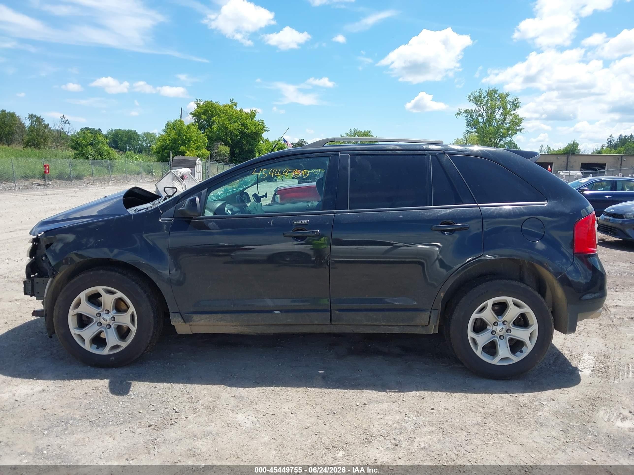 2014 Ford Edge Sel Черный vin: 2FMDK4JC9EBA74370