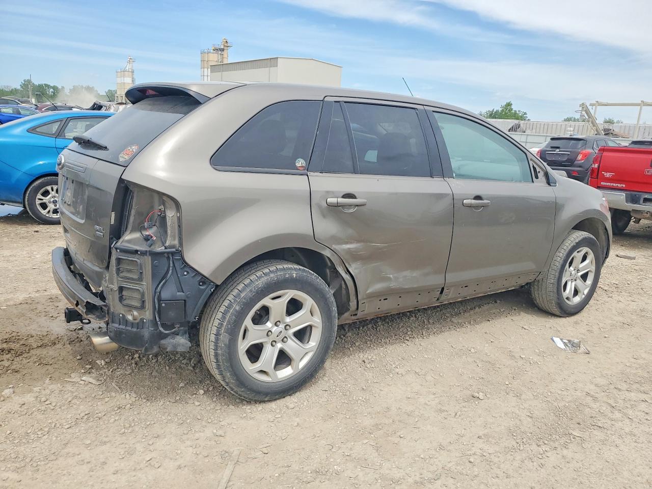 2014 Ford Edge Sel Желто-коричневый vin: 2FMDK4JC9EBA99687