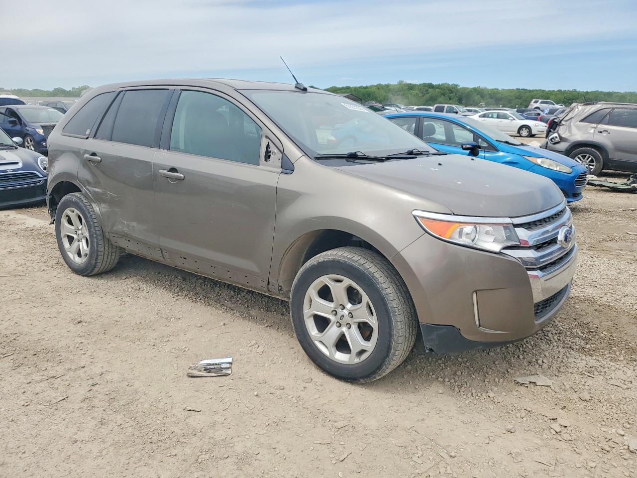 2014 Ford Edge Sel Желто-коричневый vin: 2FMDK4JC9EBA99687