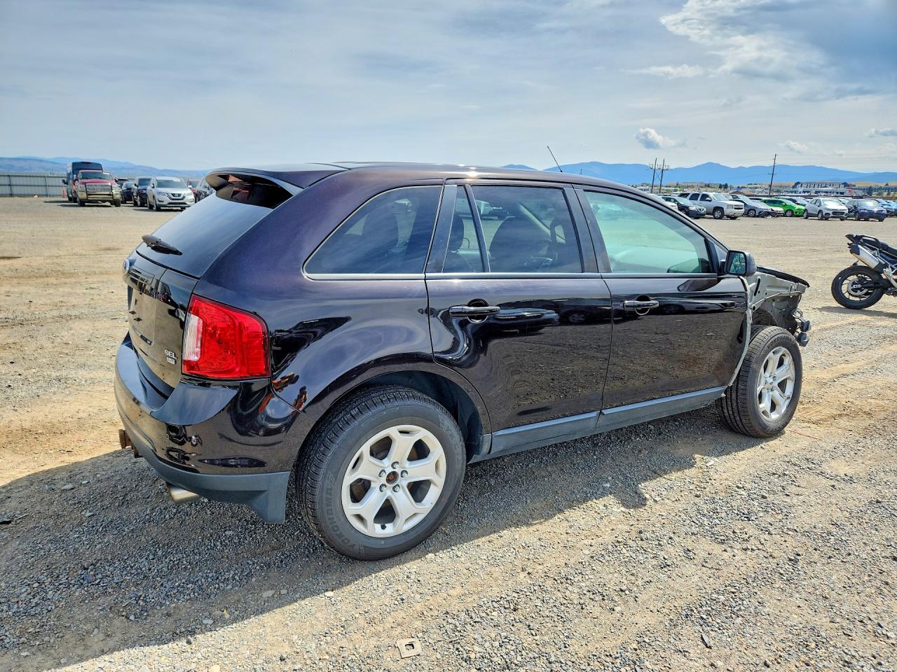 2014 Ford Edge Sel Purple vin: 2FMDK4JC9EBB40156