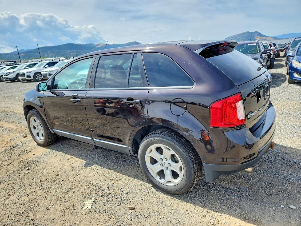 2014 Ford Edge Sel Purple vin: 2FMDK4JC9EBB40156