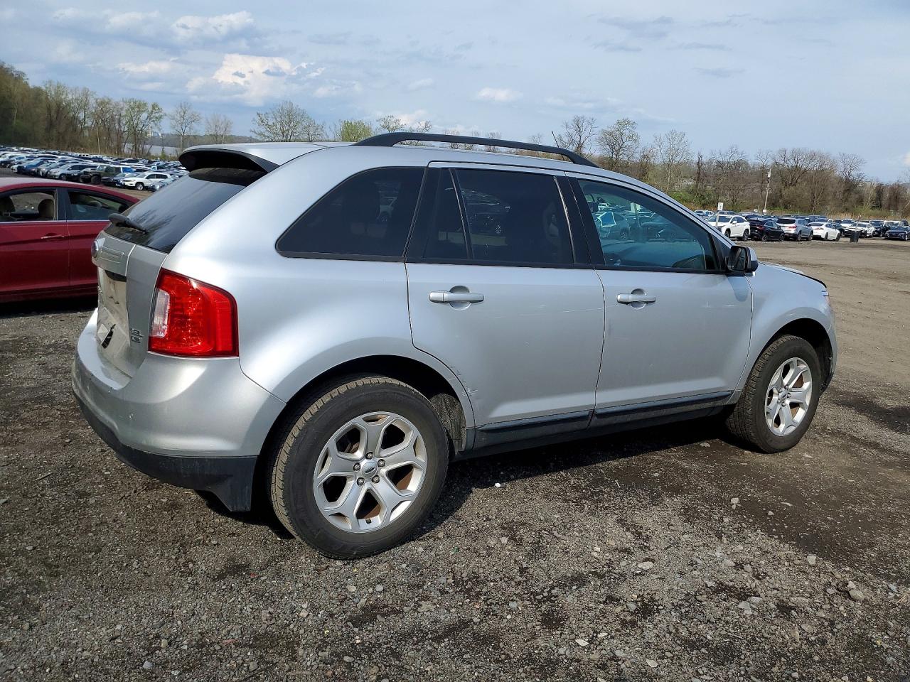 2014 Ford Edge Sel Silver vin: 2FMDK4JC9EBB40416