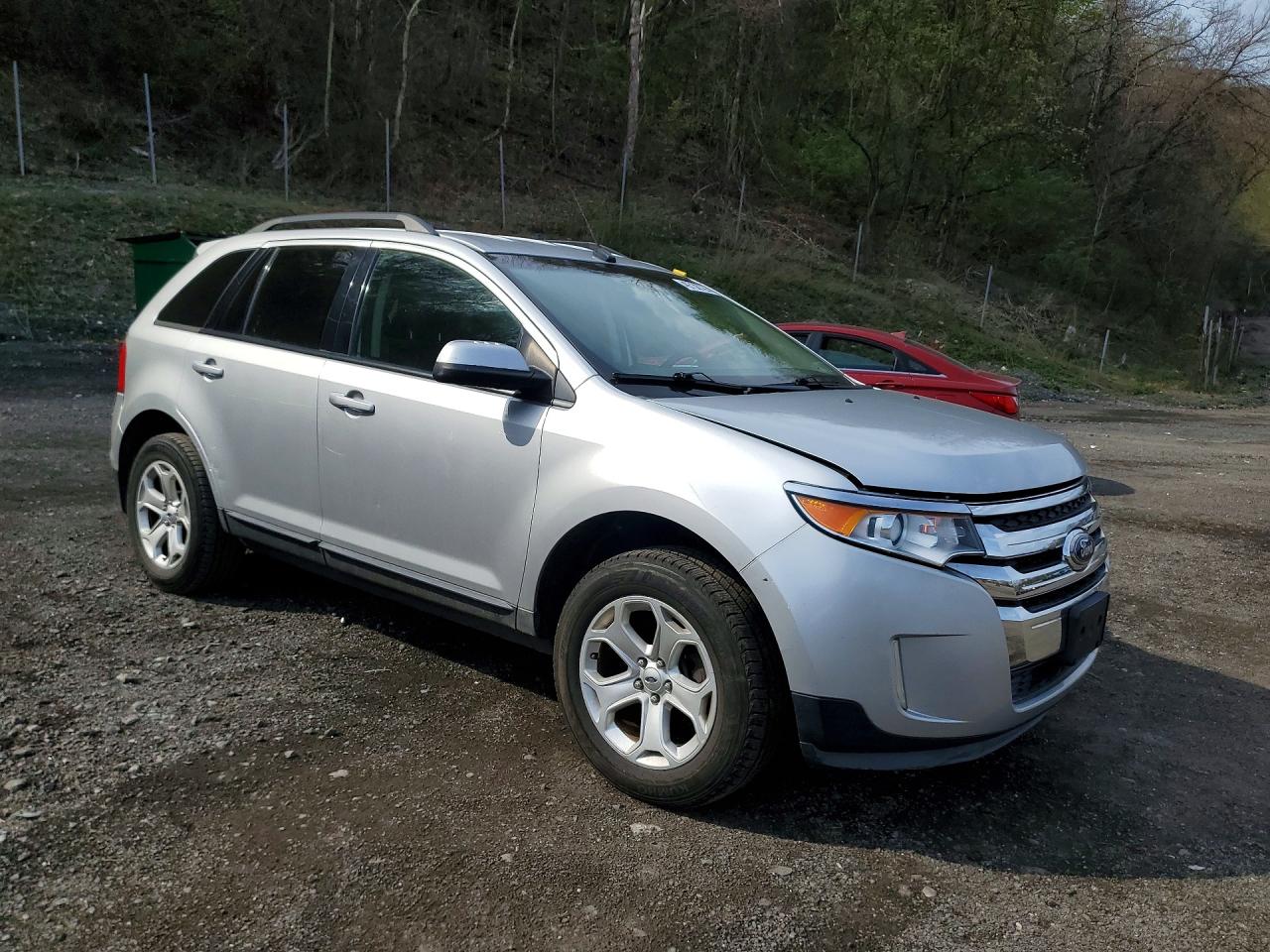 2014 Ford Edge Sel Silver vin: 2FMDK4JC9EBB40416