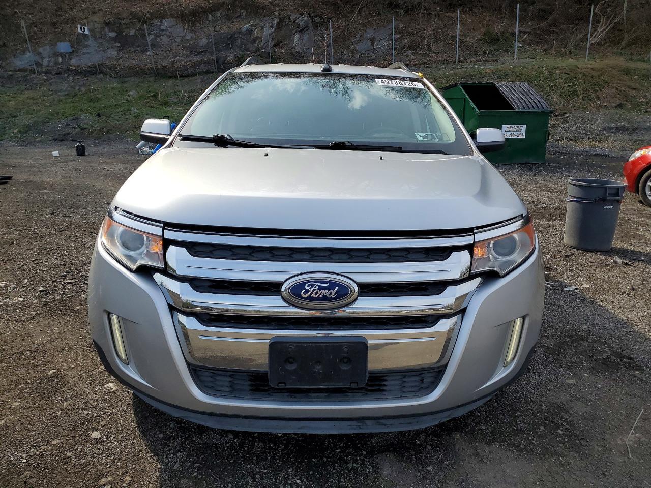 2014 Ford Edge Sel Silver vin: 2FMDK4JC9EBB40416