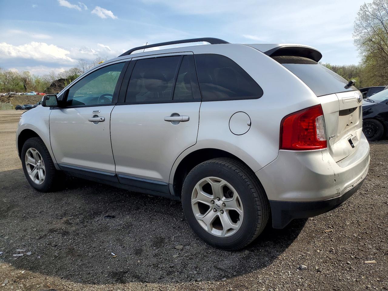 2014 Ford Edge Sel Silver vin: 2FMDK4JC9EBB40416