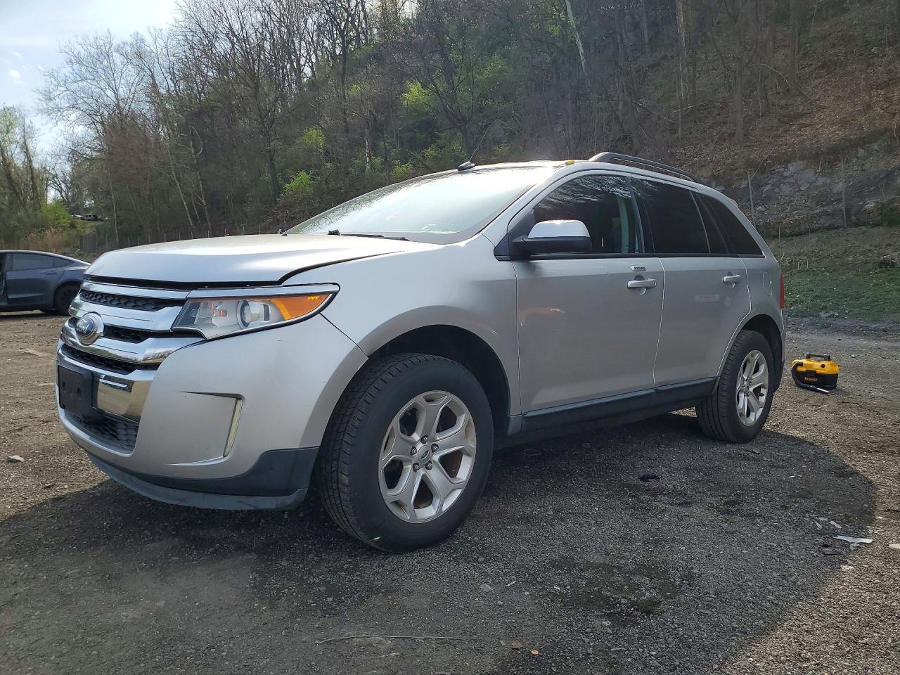 2014 Ford Edge Sel Silver vin: 2FMDK4JC9EBB40416
