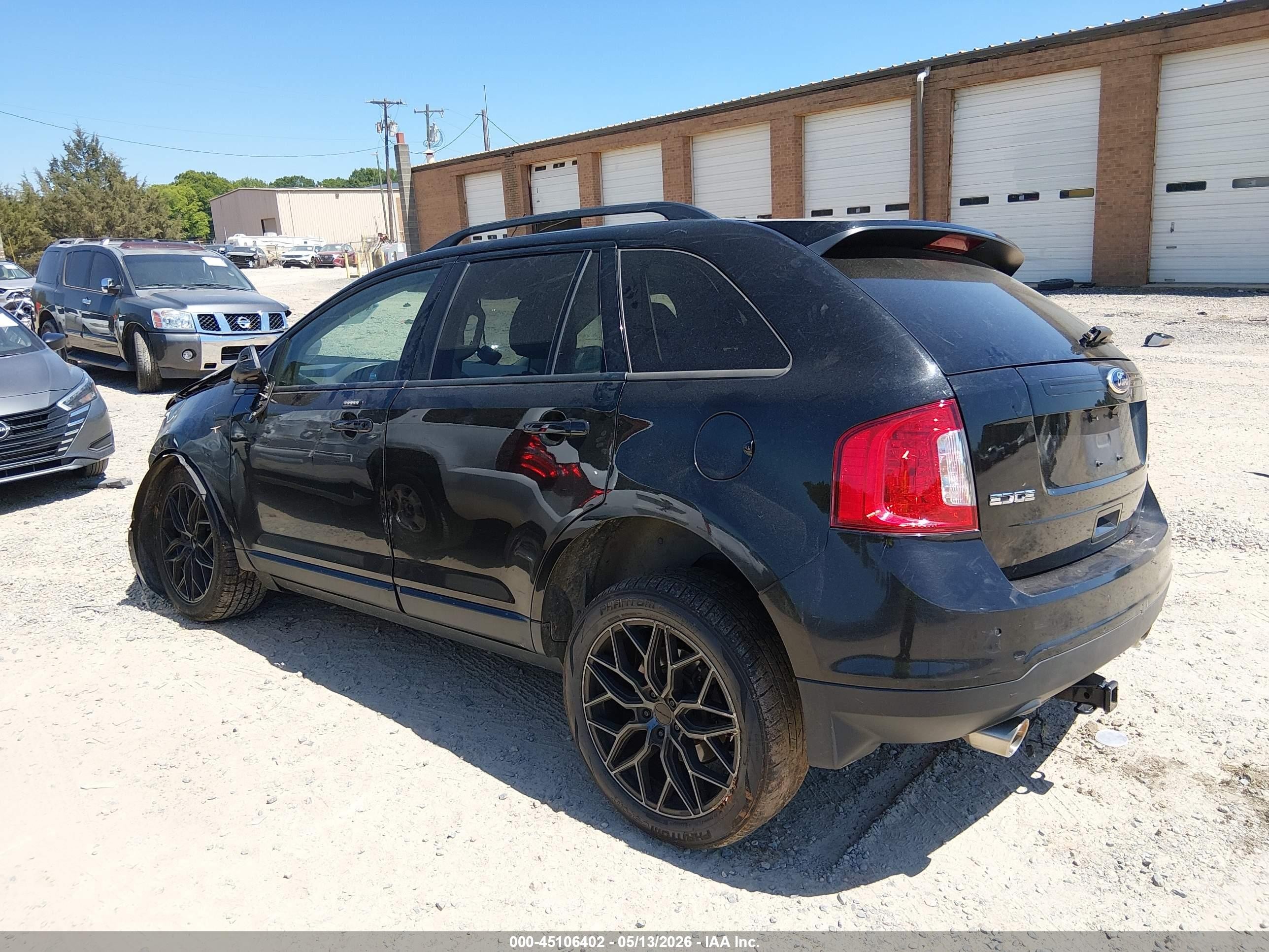 2014 Ford Edge Sel Black vin: 2FMDK4JC9EBB60357