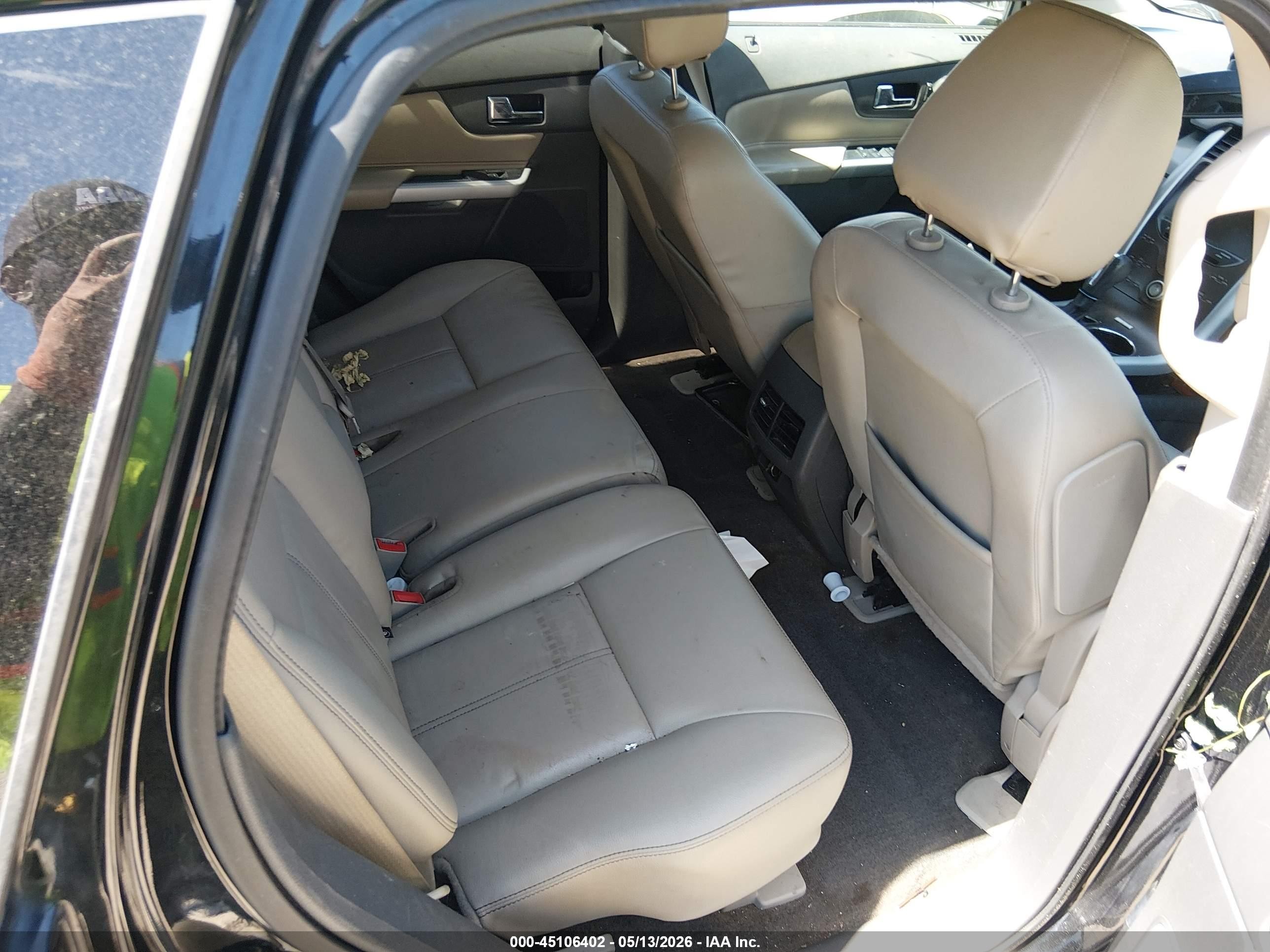 2014 Ford Edge Sel Black vin: 2FMDK4JC9EBB60357