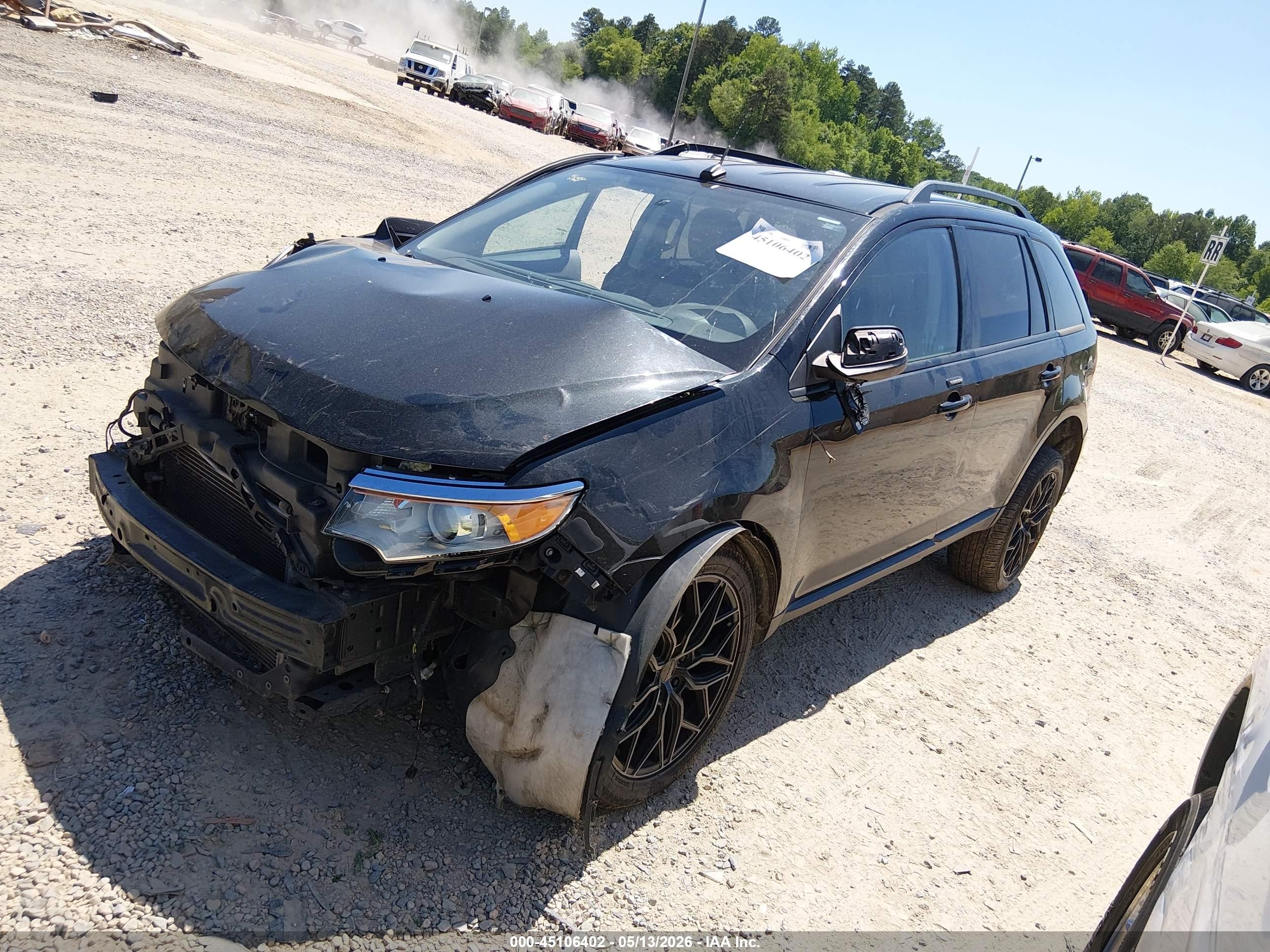 2014 Ford Edge Sel Black vin: 2FMDK4JC9EBB60357