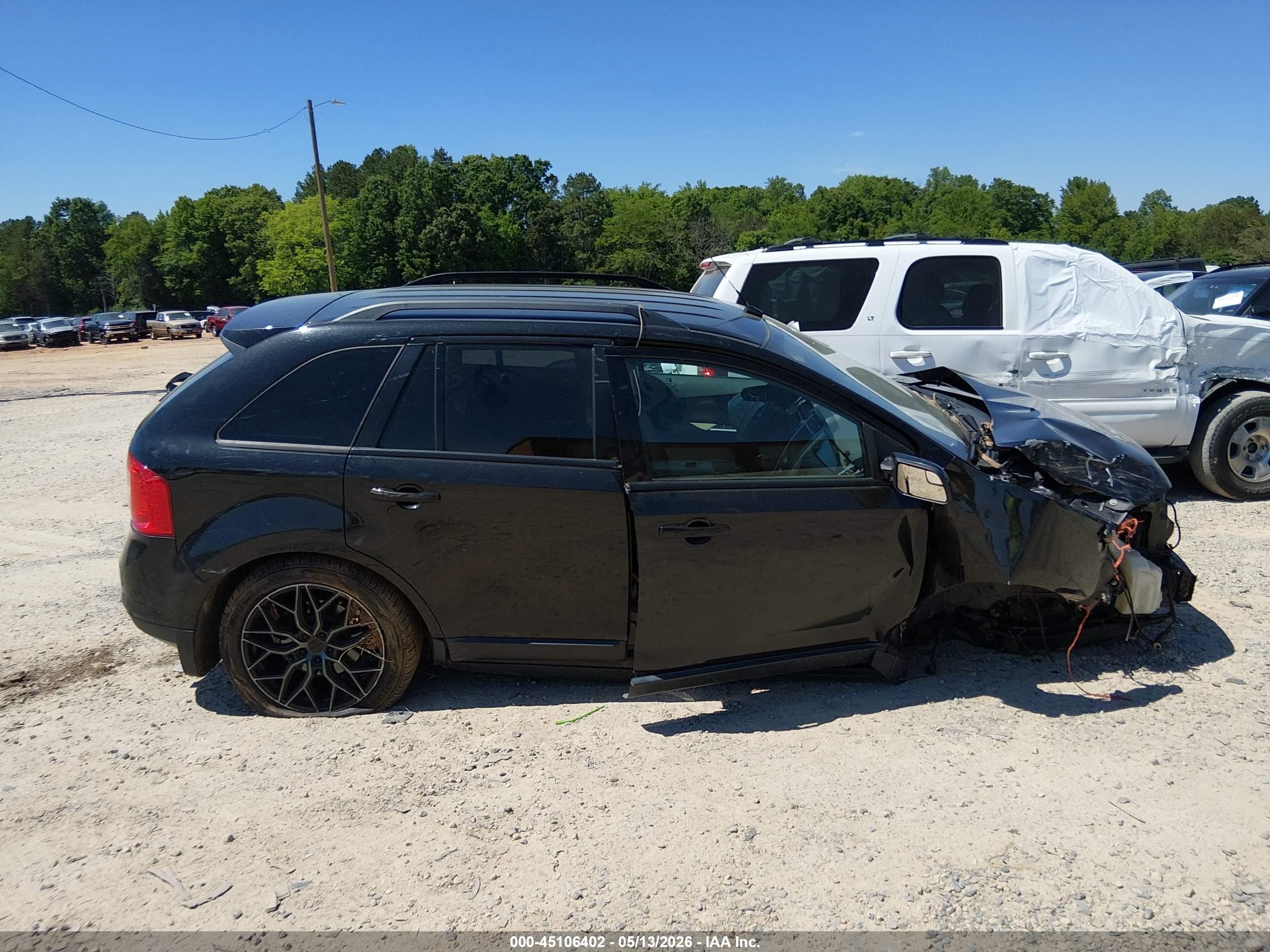 2014 Ford Edge Sel Black vin: 2FMDK4JC9EBB60357