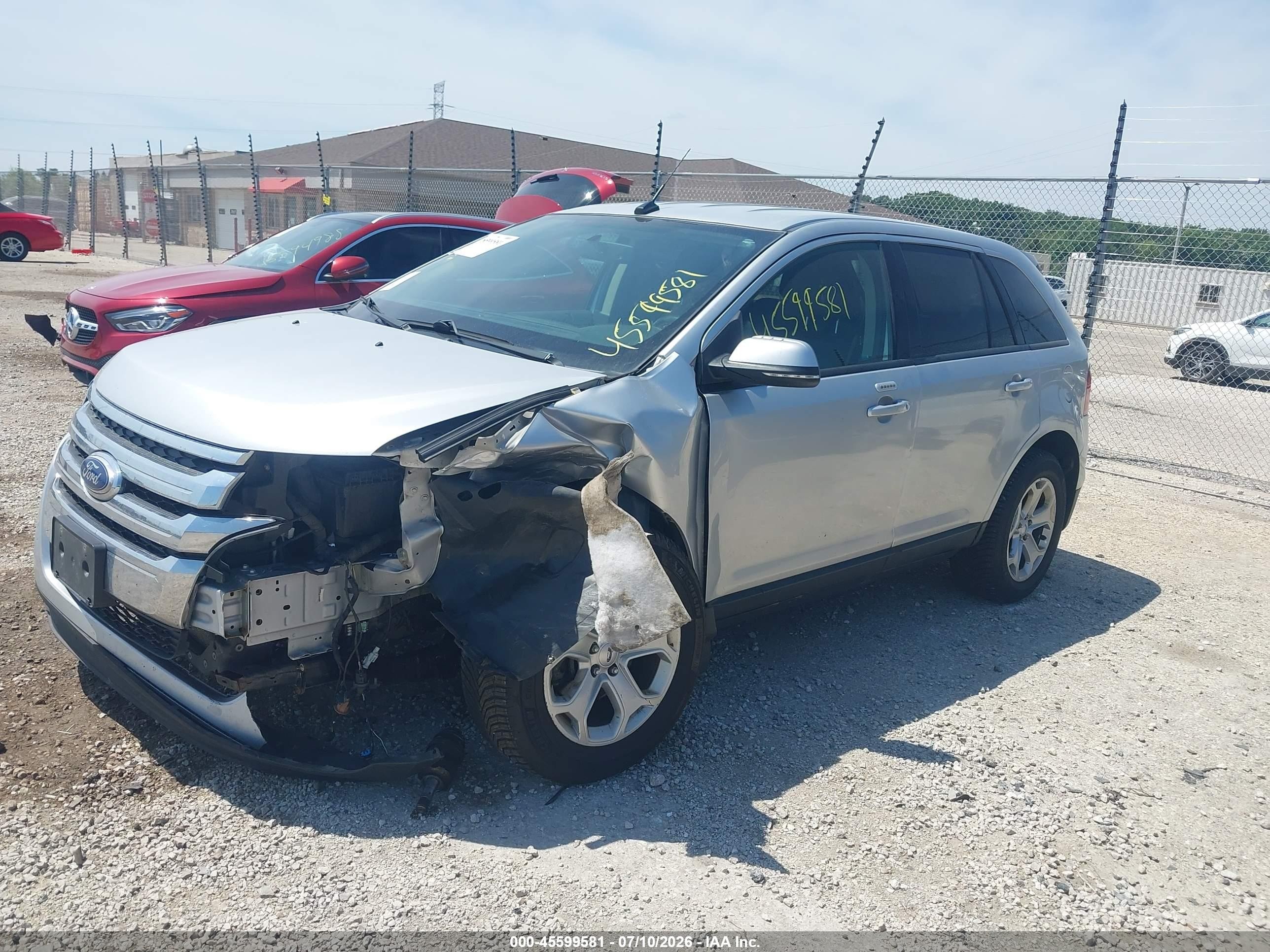 2014 Ford Edge Sel Silver vin: 2FMDK4JC9EBB65316