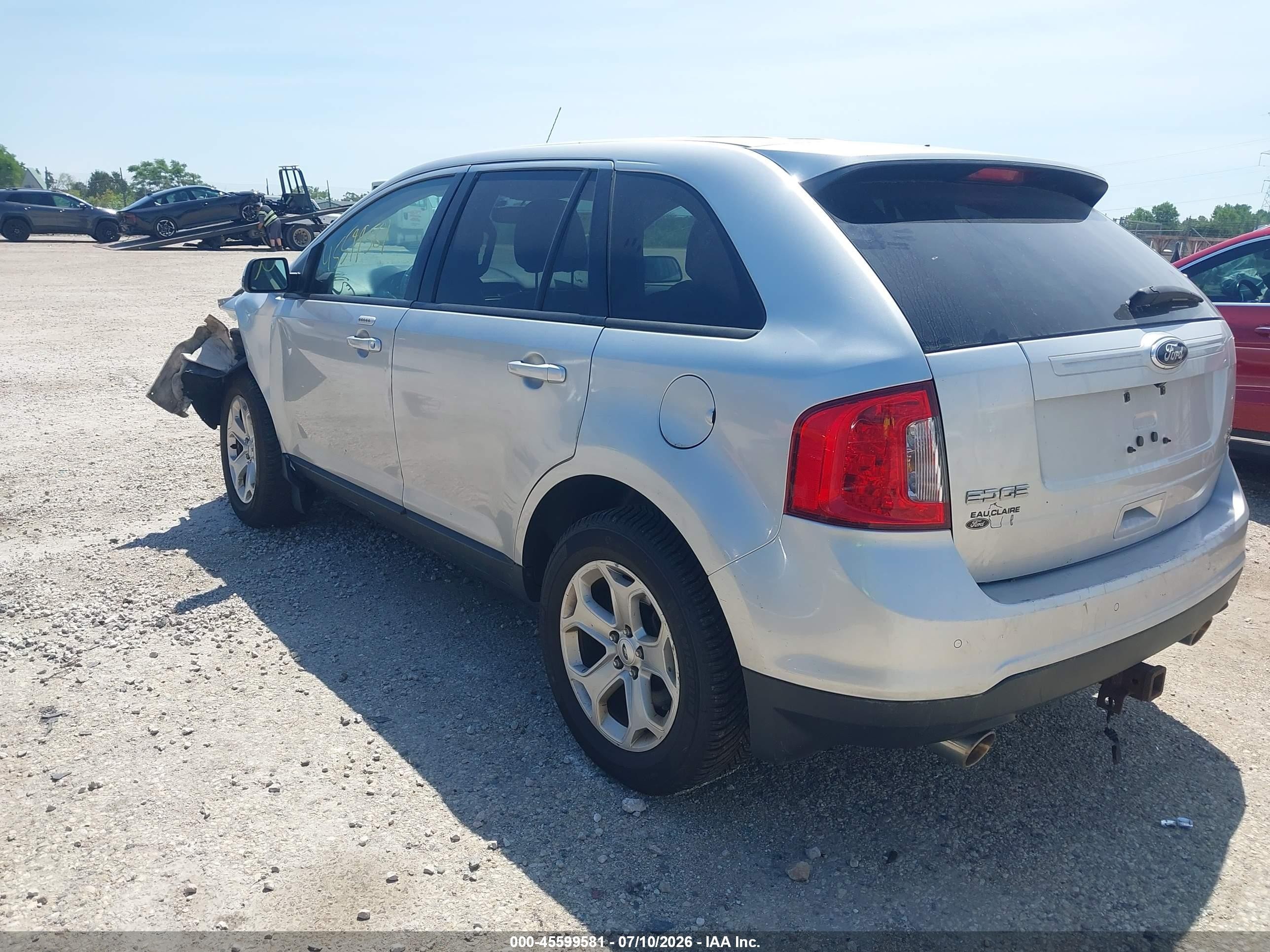 2014 Ford Edge Sel Silver vin: 2FMDK4JC9EBB65316