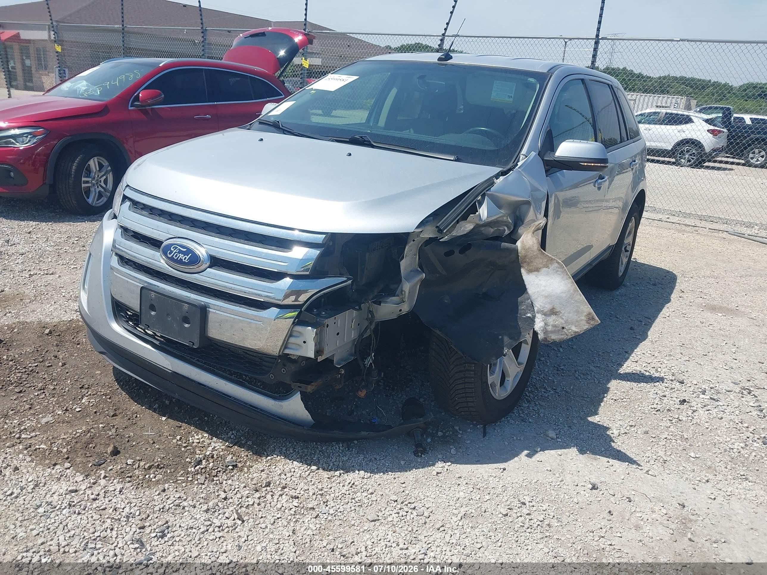 2014 Ford Edge Sel Silver vin: 2FMDK4JC9EBB65316