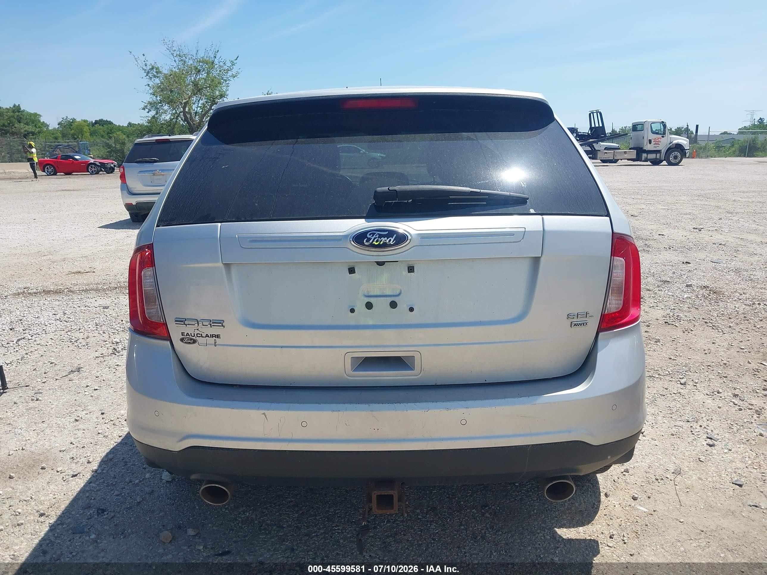 2014 Ford Edge Sel Silver vin: 2FMDK4JC9EBB65316