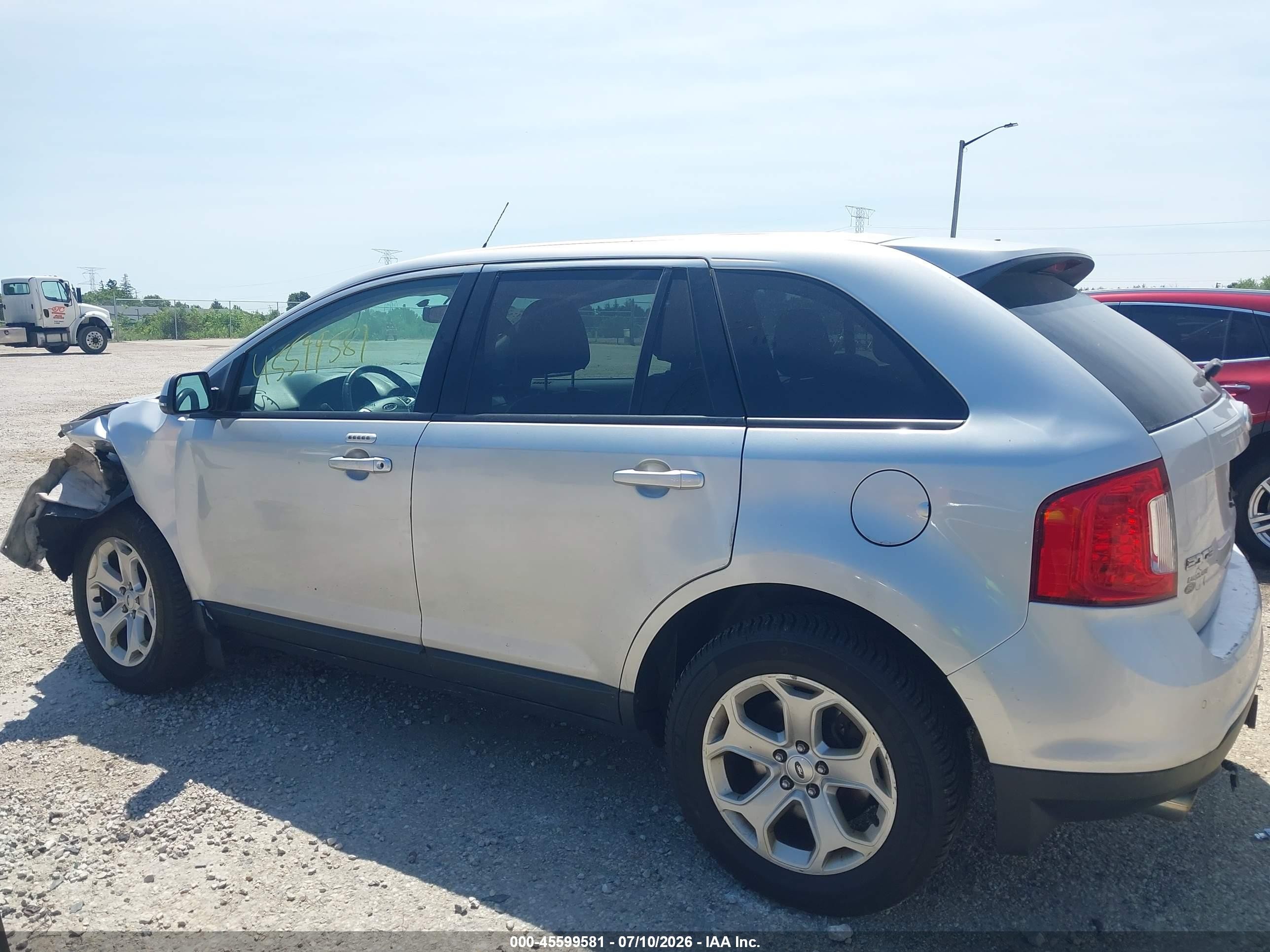 2014 Ford Edge Sel Silver vin: 2FMDK4JC9EBB65316