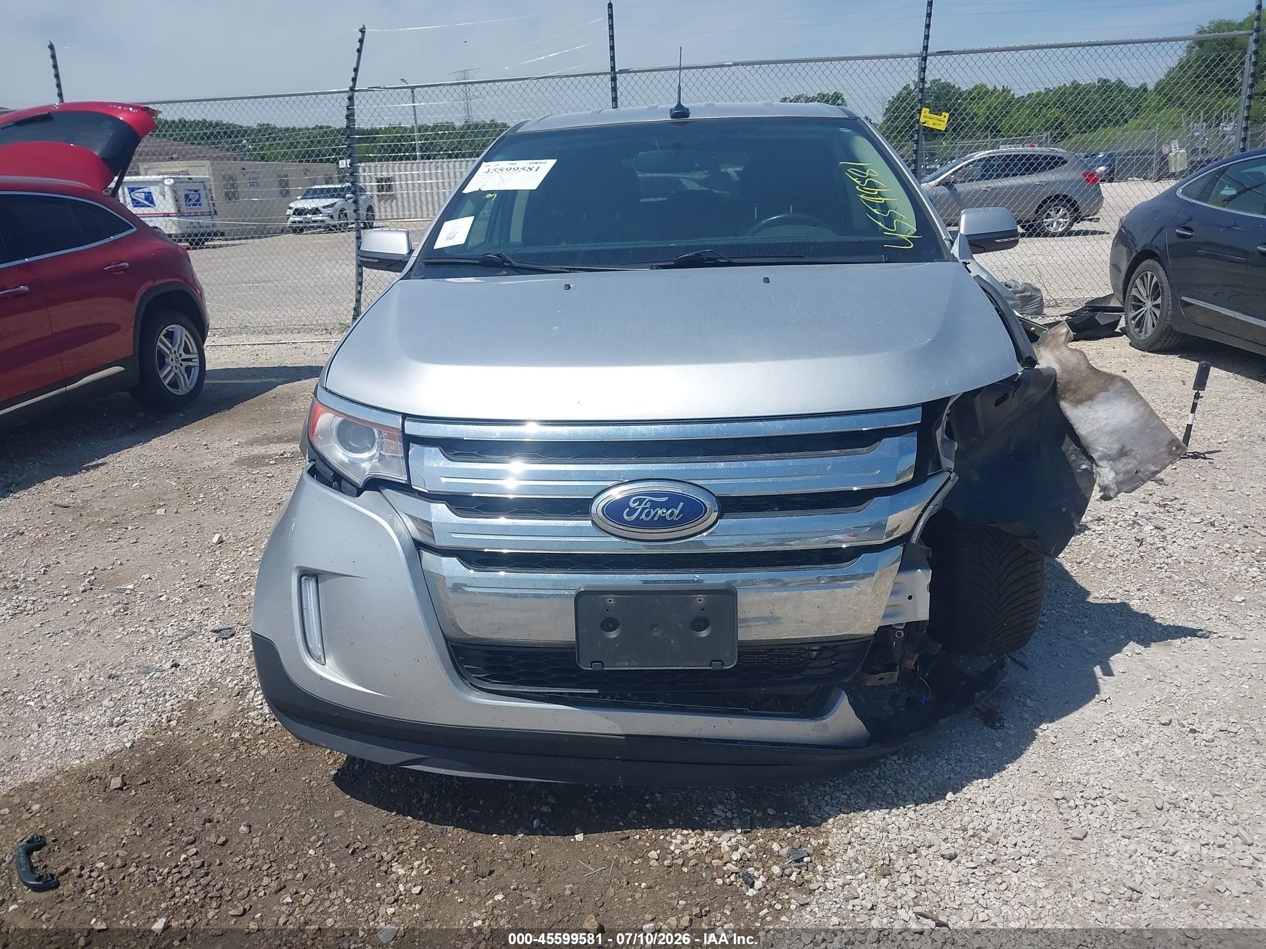2014 Ford Edge Sel Silver vin: 2FMDK4JC9EBB65316