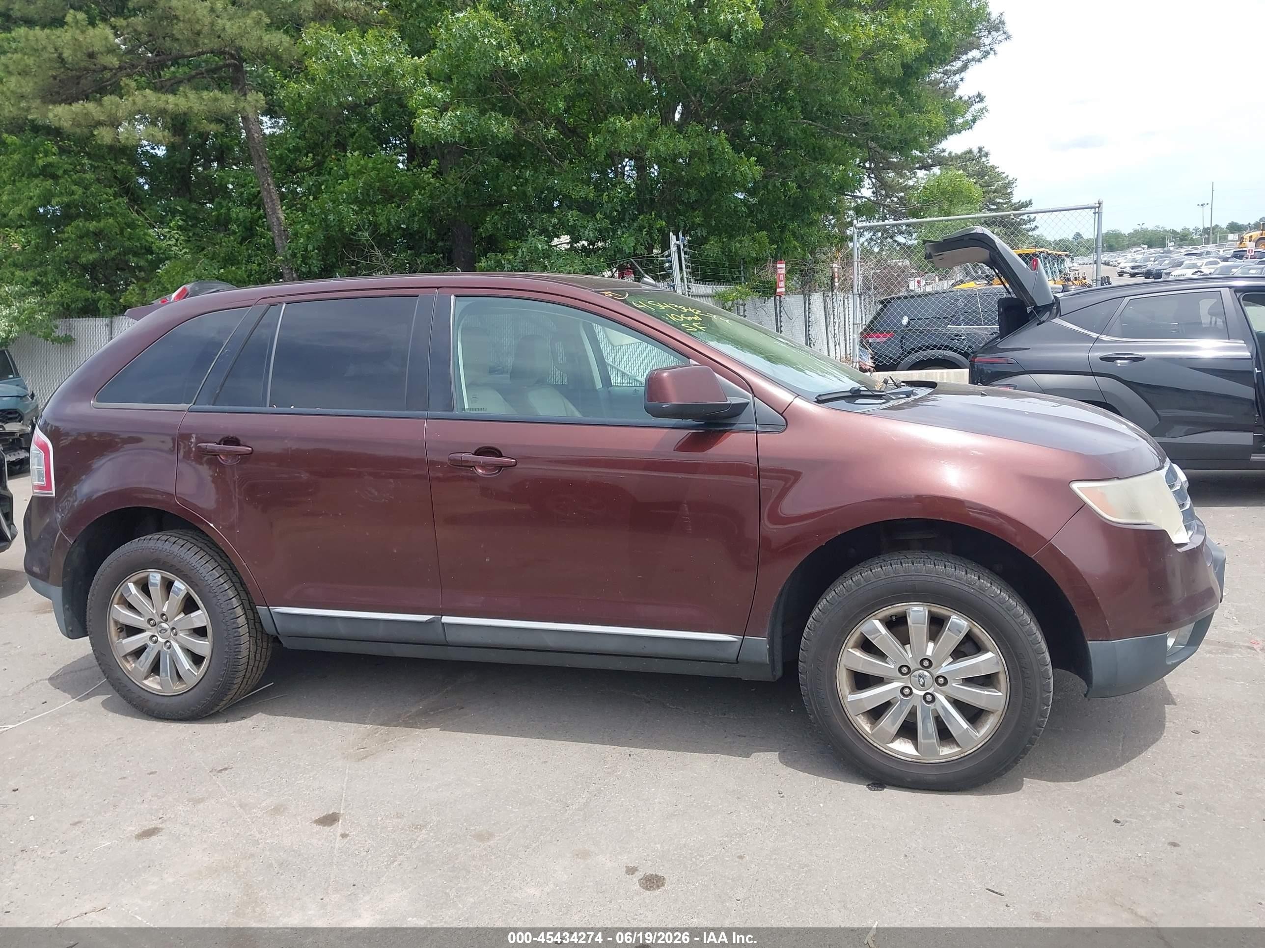 2010 Ford Edge Sel Purple vin: 2FMDK4JCXABB44288
