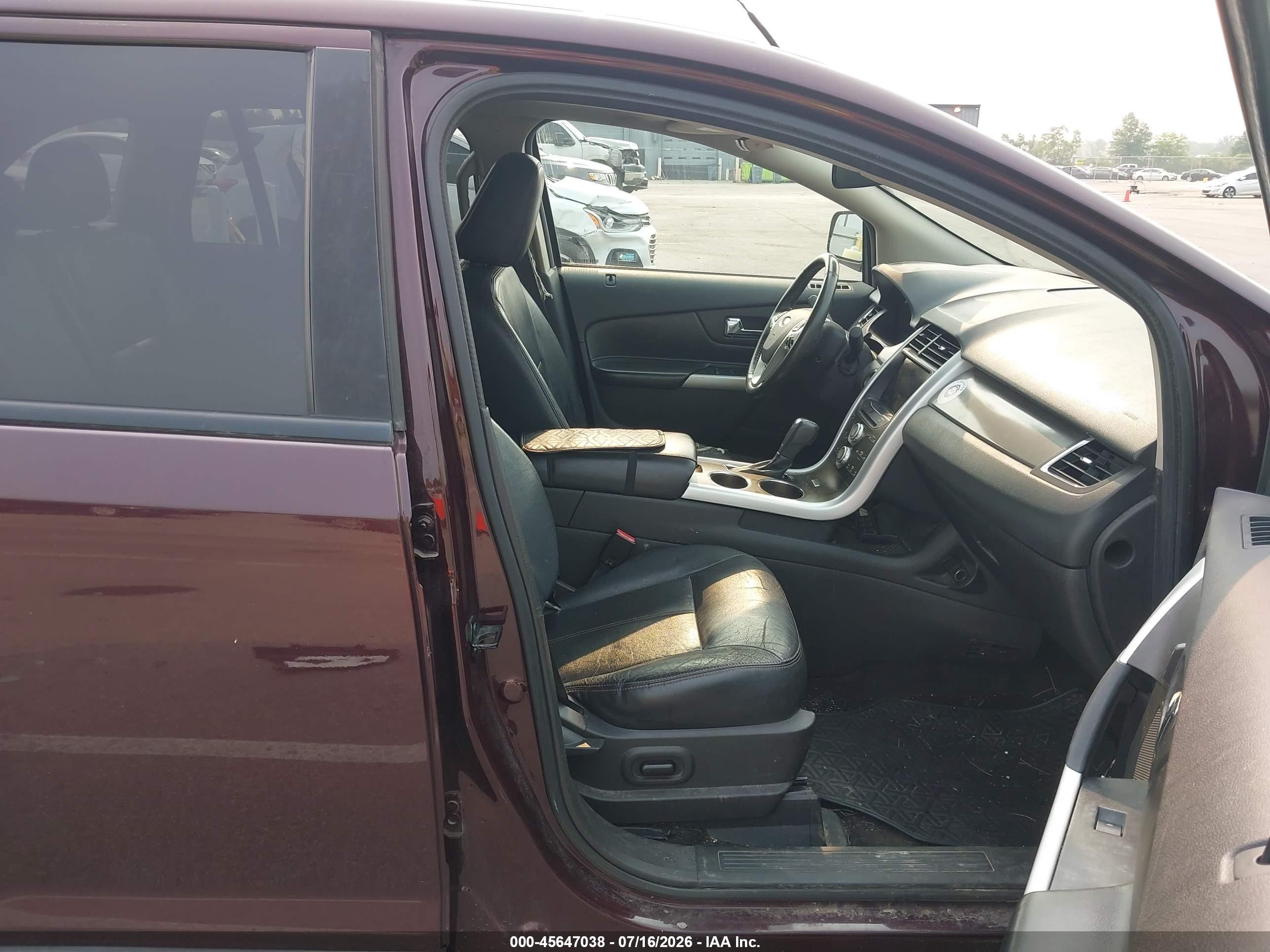 2011 Ford Edge Sel Maroon vin: 2FMDK4JCXBBA04534