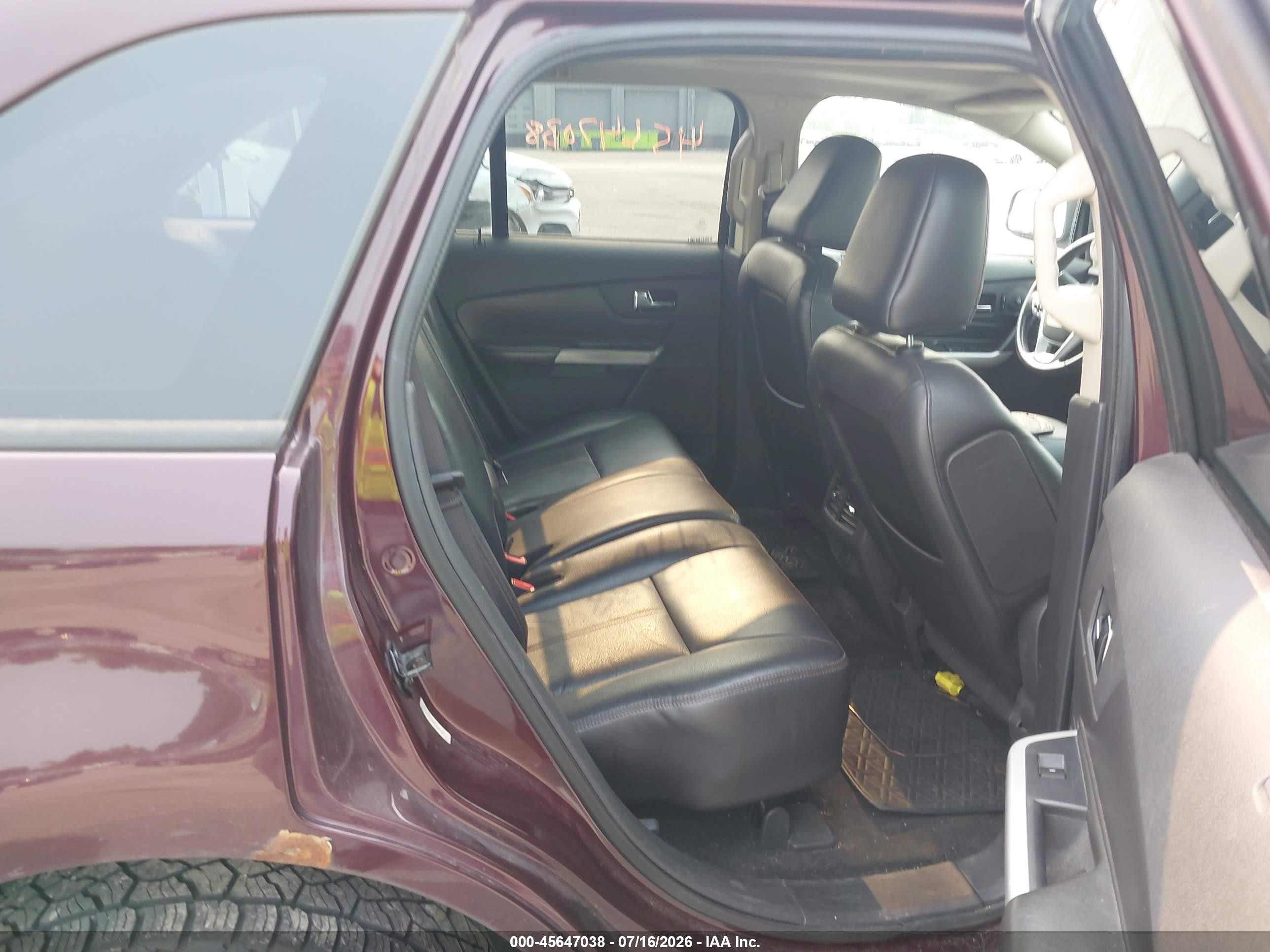 2011 Ford Edge Sel Maroon vin: 2FMDK4JCXBBA04534