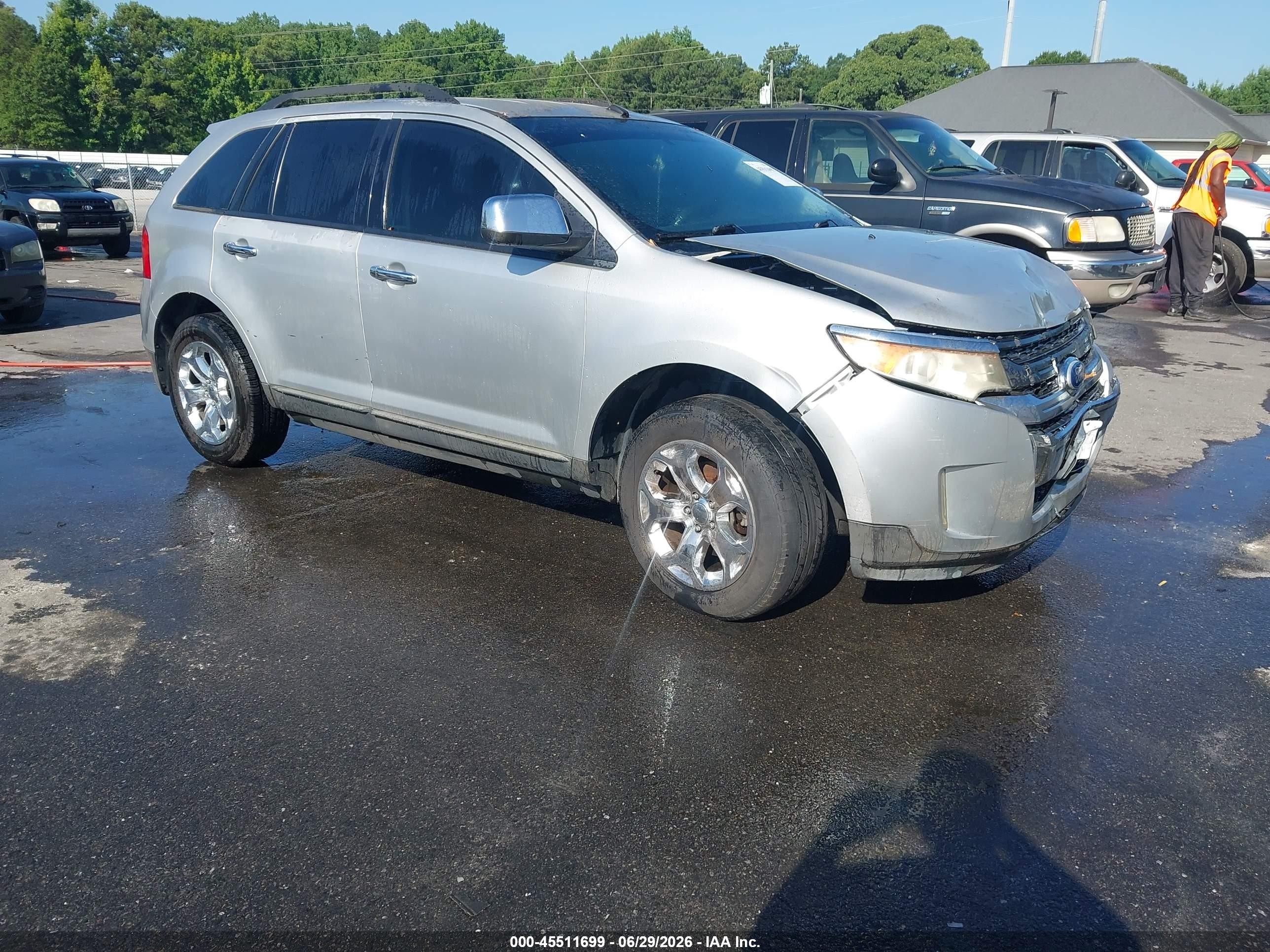 2011 Ford Edge Sel Silver vin: 2FMDK4JCXBBA62935