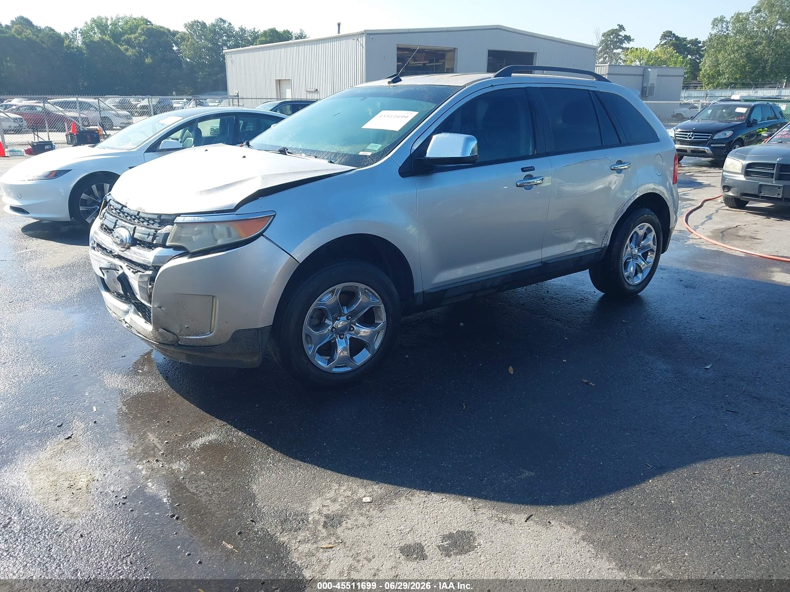 2011 Ford Edge Sel Серебряный vin: 2FMDK4JCXBBA62935