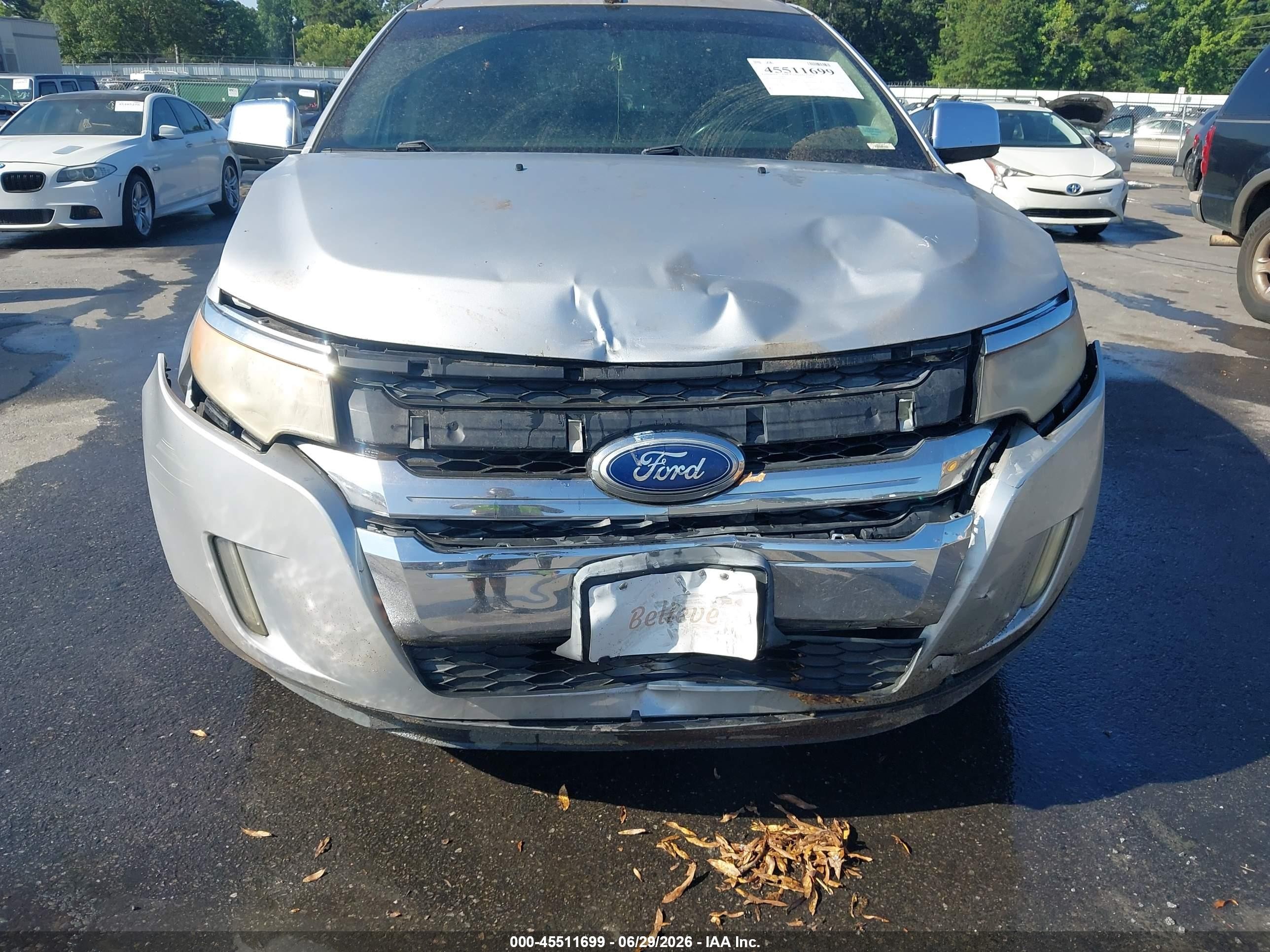 2011 Ford Edge Sel Серебряный vin: 2FMDK4JCXBBA62935