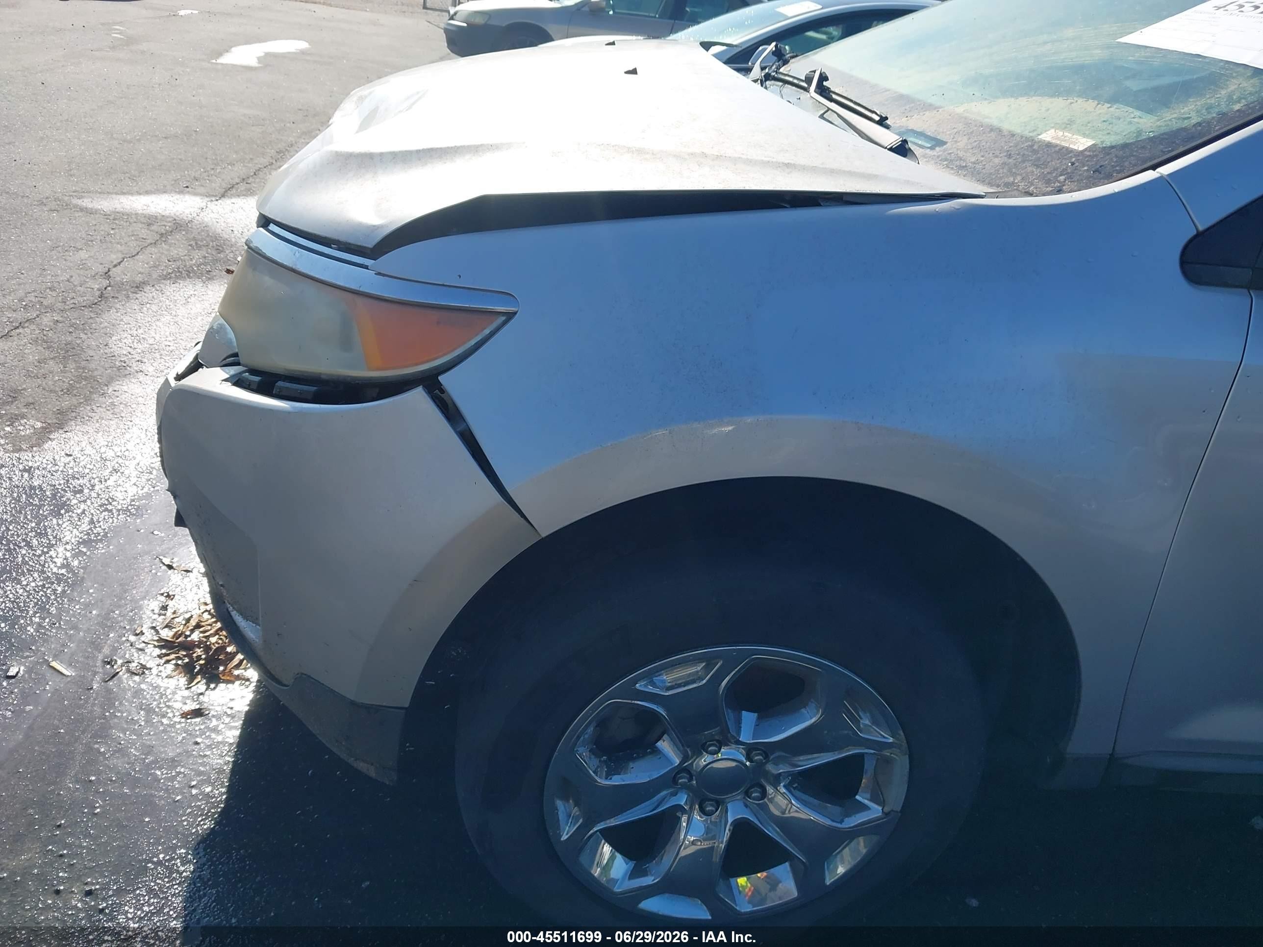 2011 Ford Edge Sel Серебряный vin: 2FMDK4JCXBBA62935