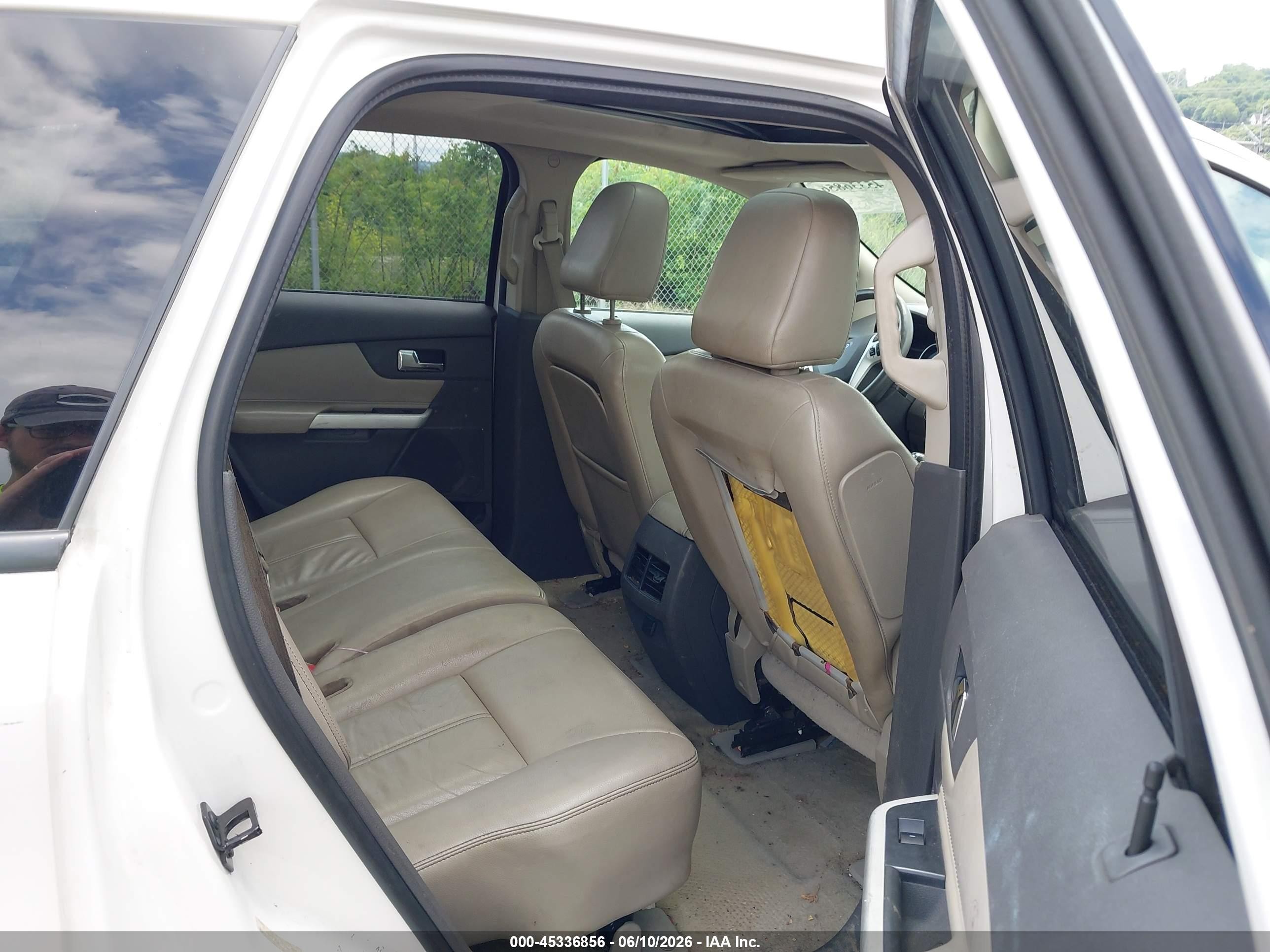 2011 Ford Edge Sel White vin: 2FMDK4JCXBBA66922