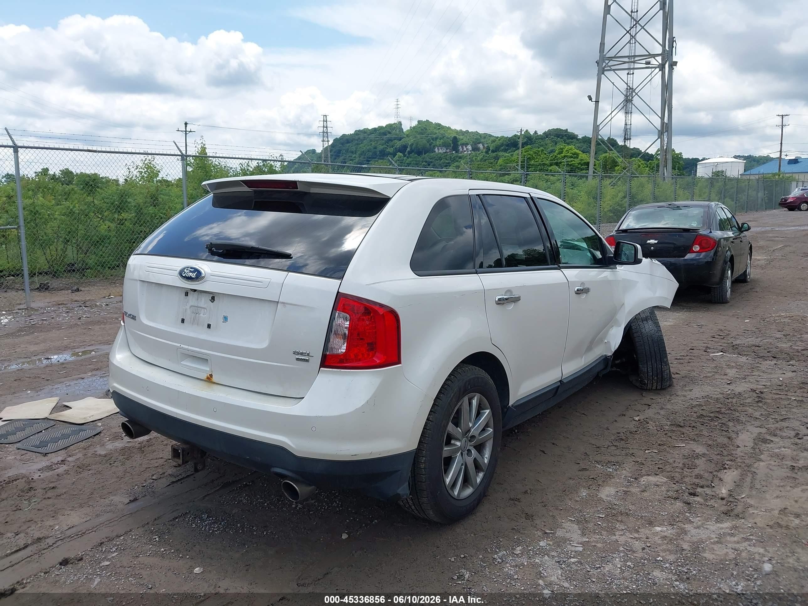 2011 Ford Edge Sel White vin: 2FMDK4JCXBBA66922