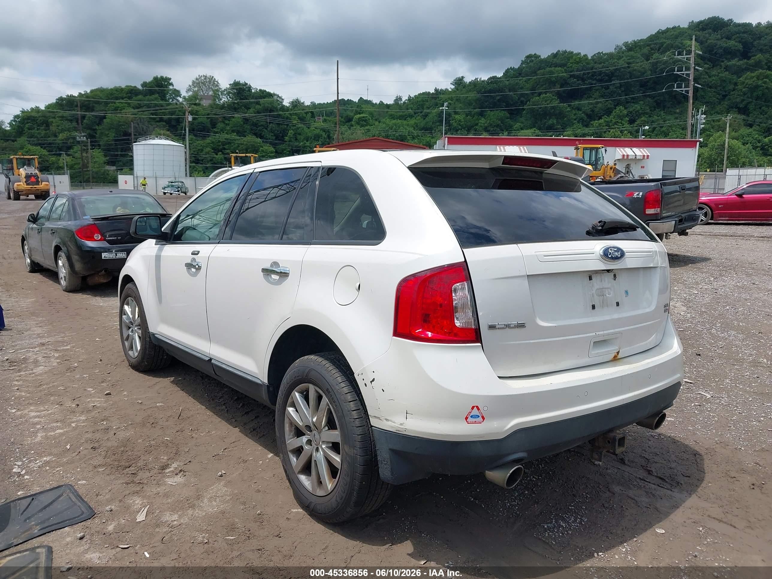 2011 Ford Edge Sel White vin: 2FMDK4JCXBBA66922