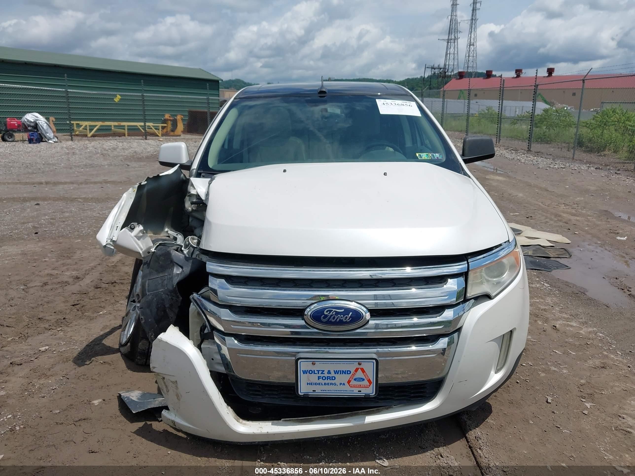 2011 Ford Edge Sel White vin: 2FMDK4JCXBBA66922