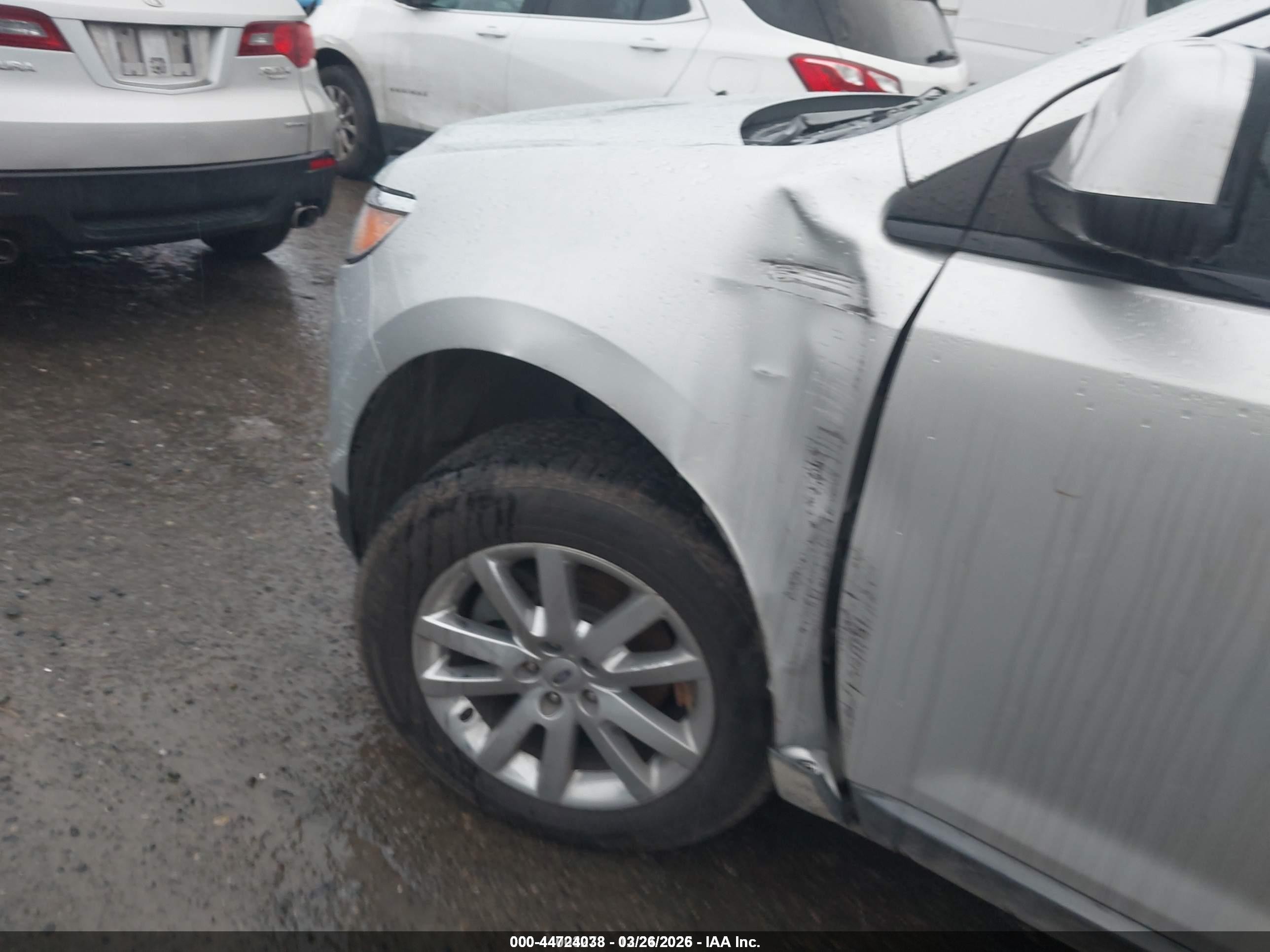 2011 Ford Edge Sel Silver vin: 2FMDK4JCXBBA72641