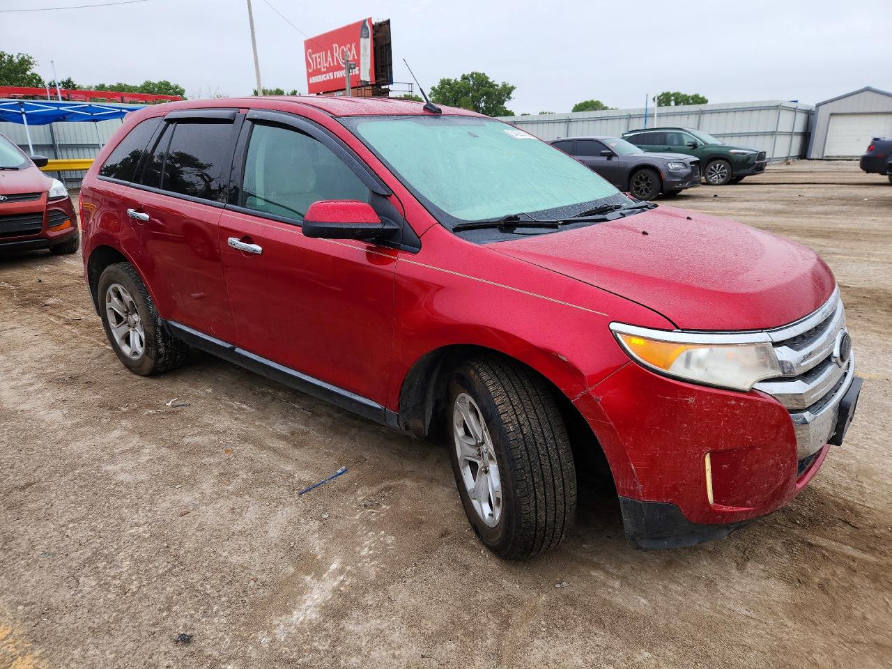 2011 Ford Edge Sel Red vin: 2FMDK4JCXBBA89777