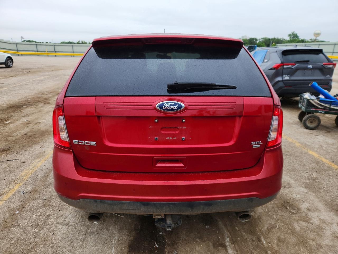2011 Ford Edge Sel Red vin: 2FMDK4JCXBBA89777