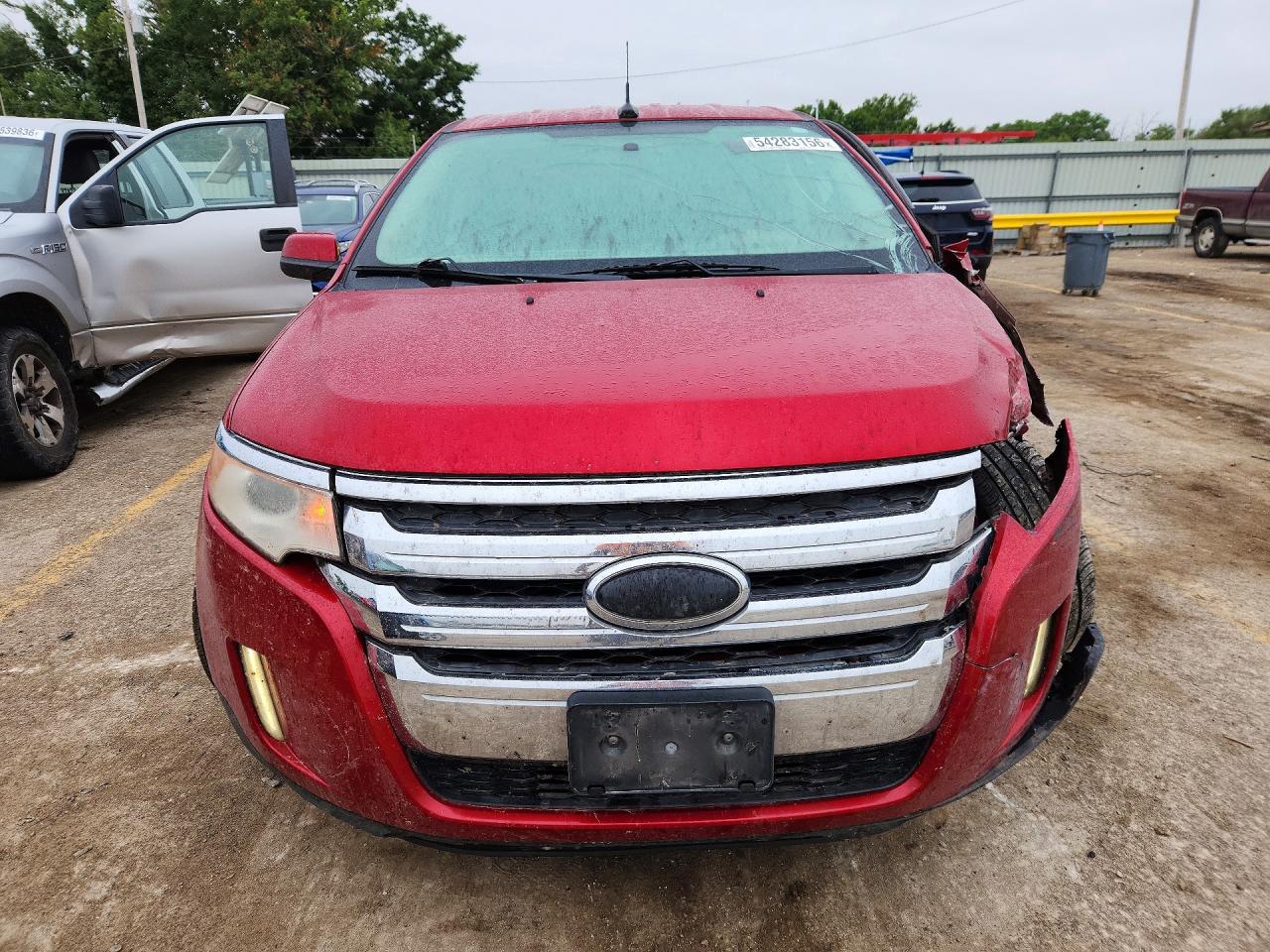 2011 Ford Edge Sel Red vin: 2FMDK4JCXBBA89777