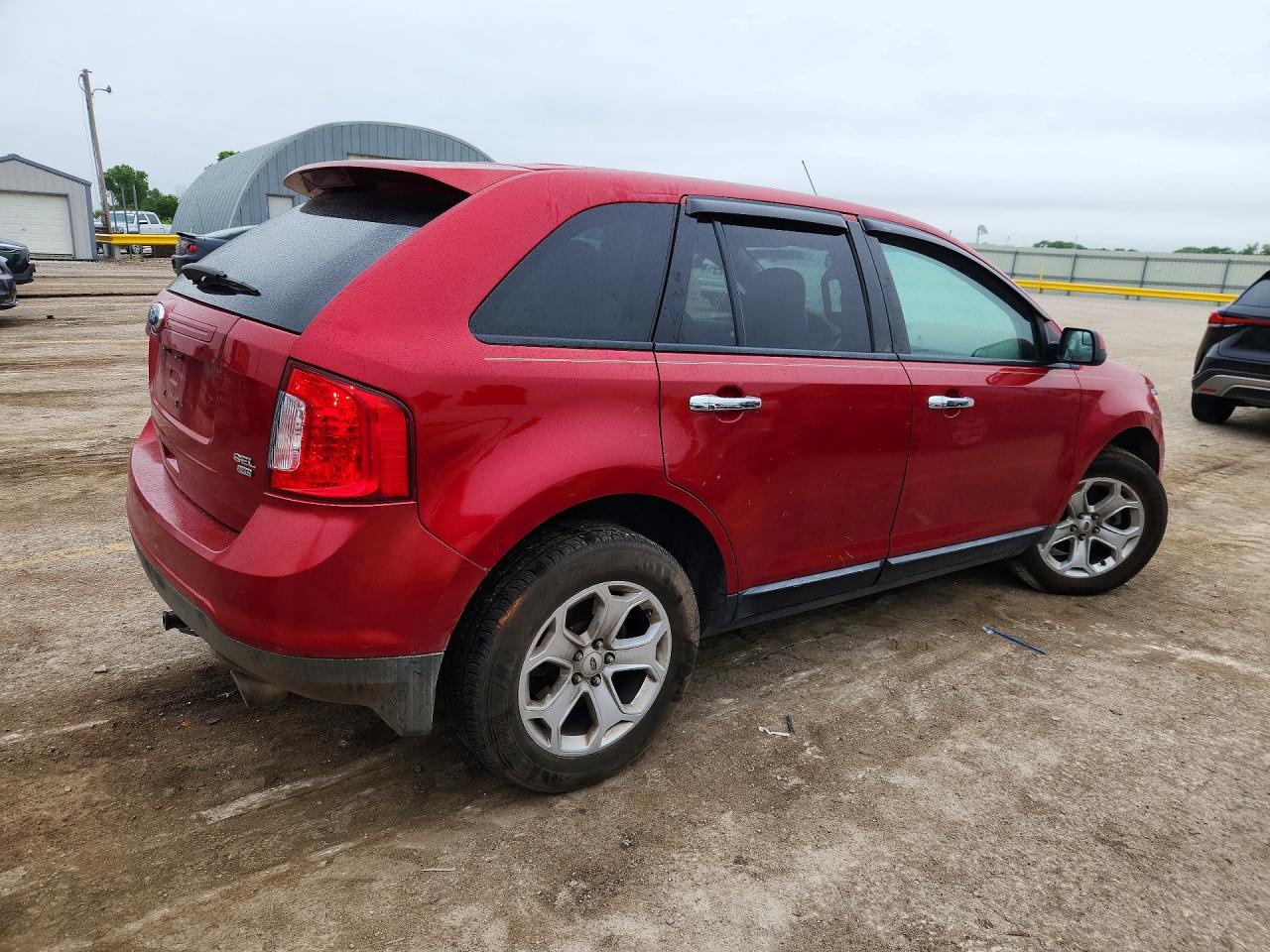 2011 Ford Edge Sel Red vin: 2FMDK4JCXBBA89777