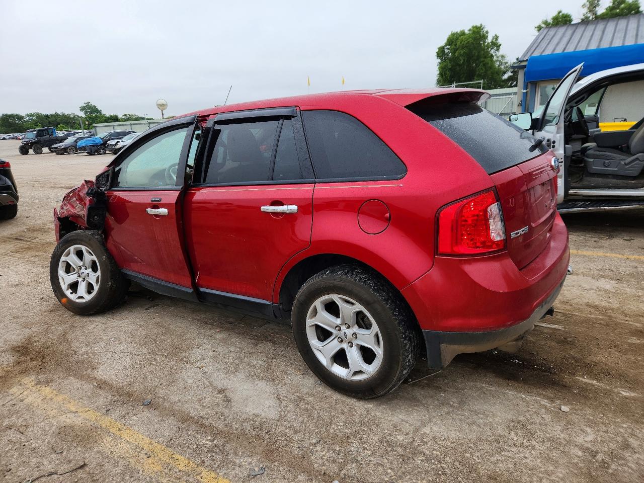 2011 Ford Edge Sel Red vin: 2FMDK4JCXBBA89777