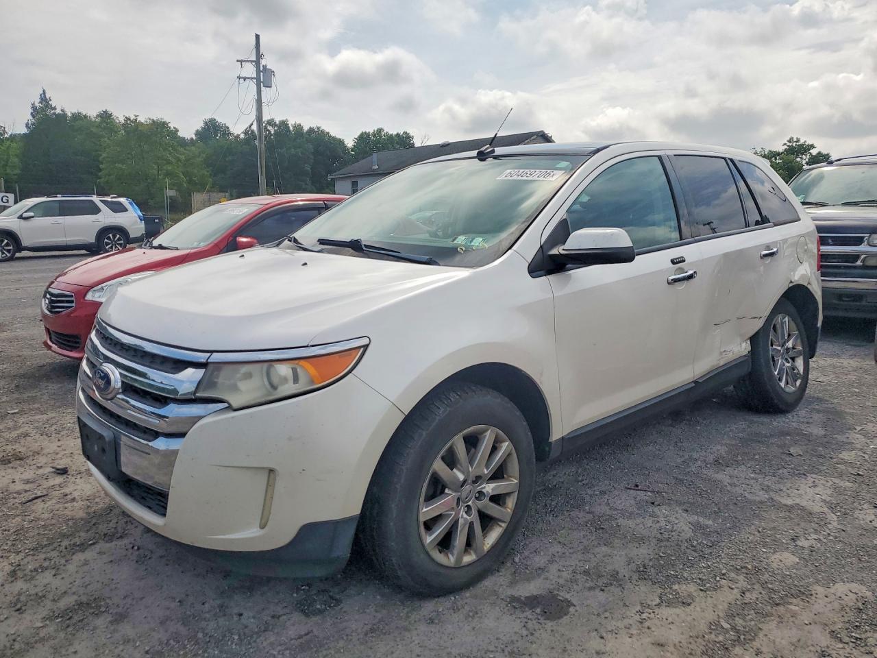 2011 Ford Edge Sel White vin: 2FMDK4JCXBBA90959