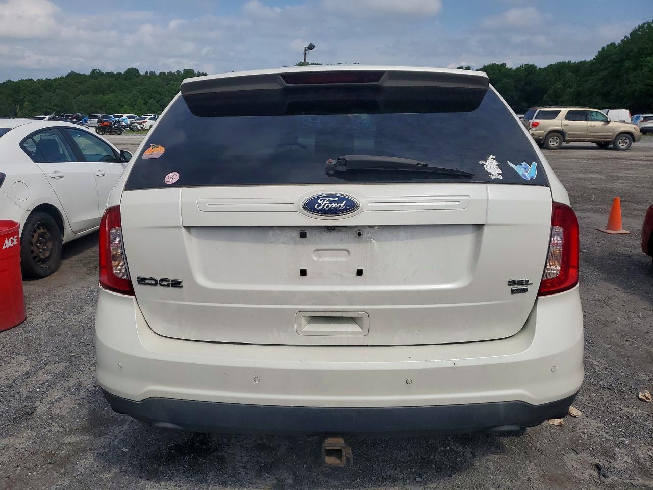 2011 Ford Edge Sel White vin: 2FMDK4JCXBBA90959