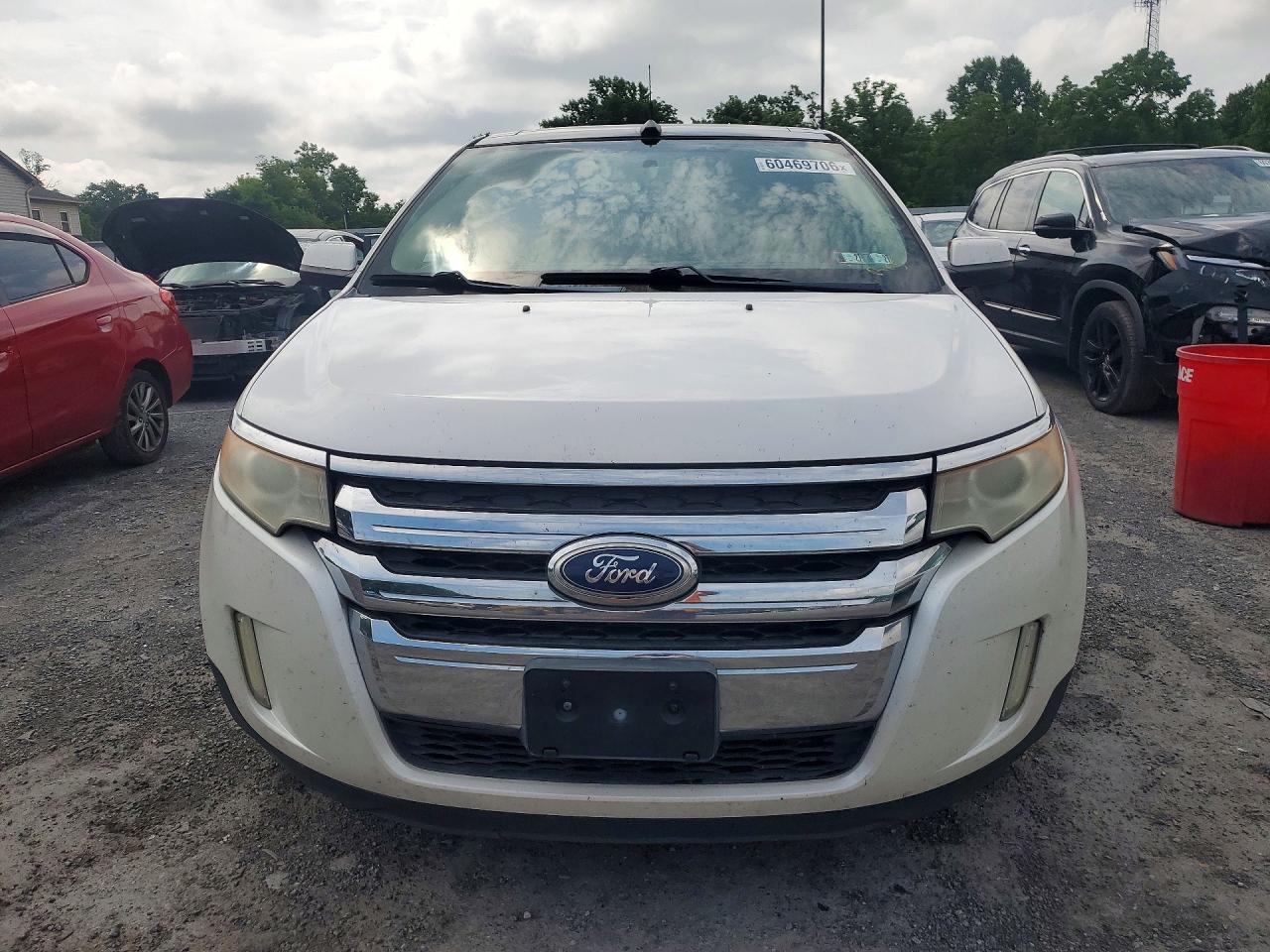 2011 Ford Edge Sel White vin: 2FMDK4JCXBBA90959