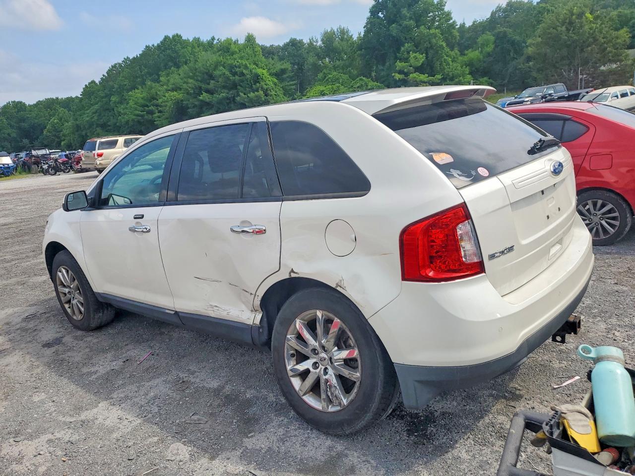 2011 Ford Edge Sel White vin: 2FMDK4JCXBBA90959