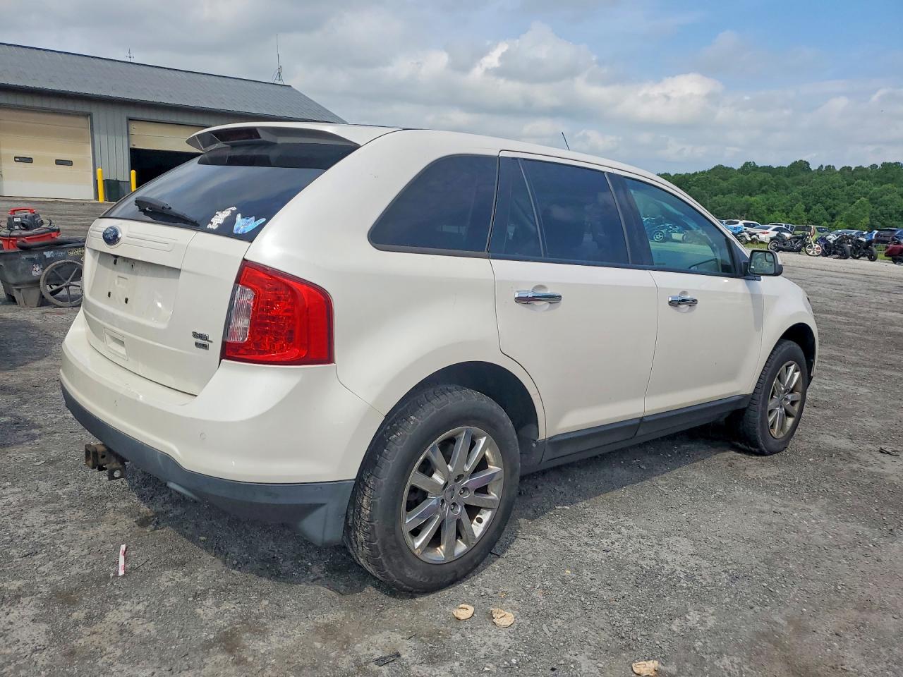 2011 Ford Edge Sel White vin: 2FMDK4JCXBBA90959