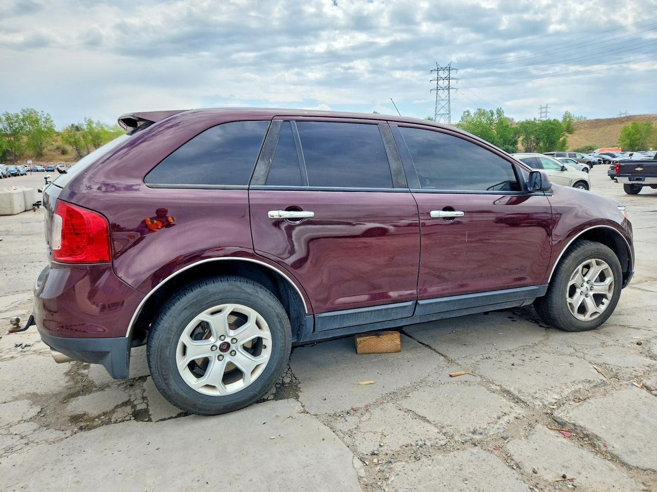 2011 Ford Edge Sel Maroon vin: 2FMDK4JCXBBA92260