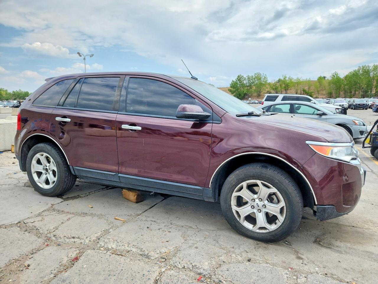 2011 Ford Edge Sel Maroon vin: 2FMDK4JCXBBA92260