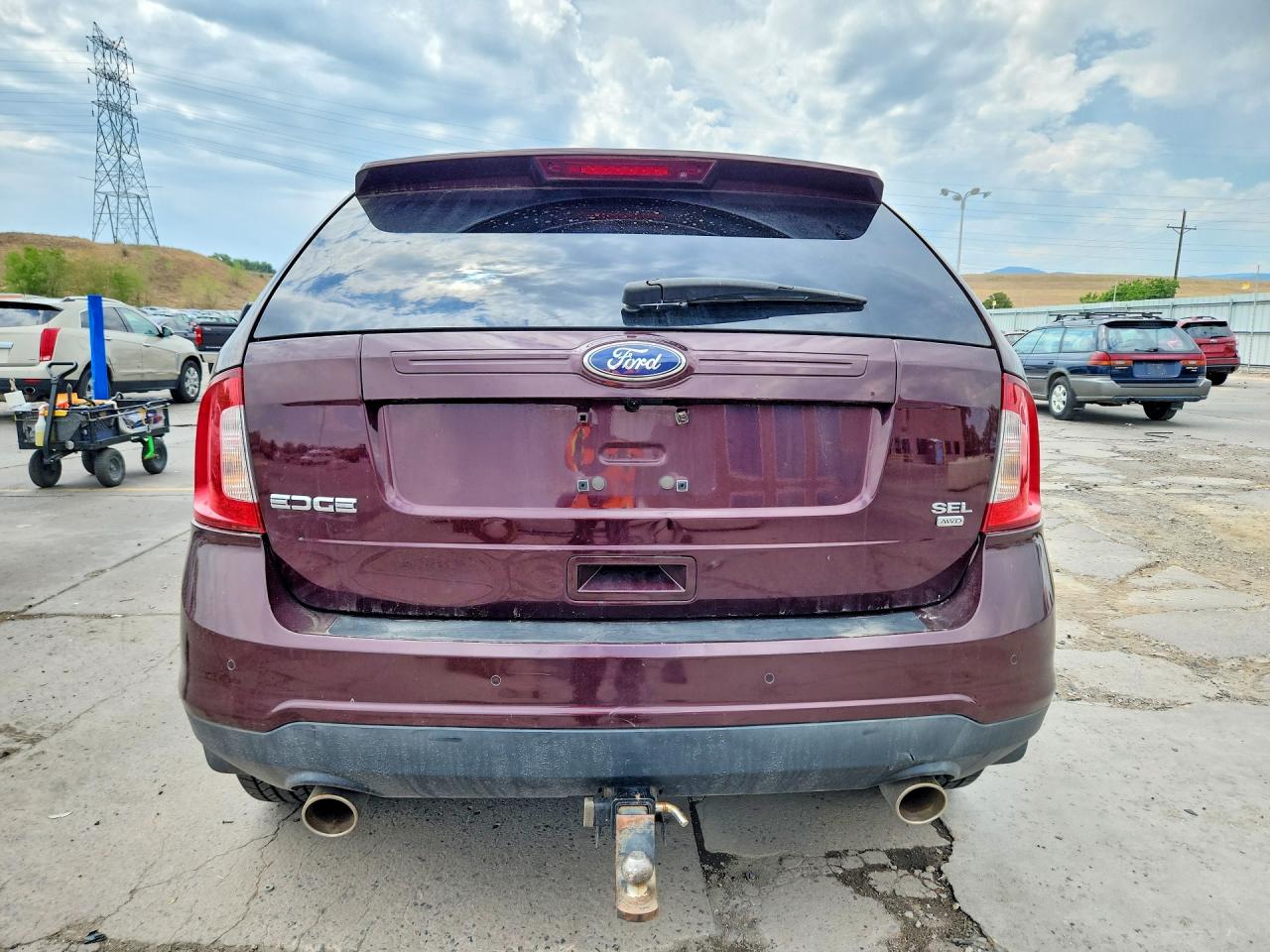 2011 Ford Edge Sel Maroon vin: 2FMDK4JCXBBA92260