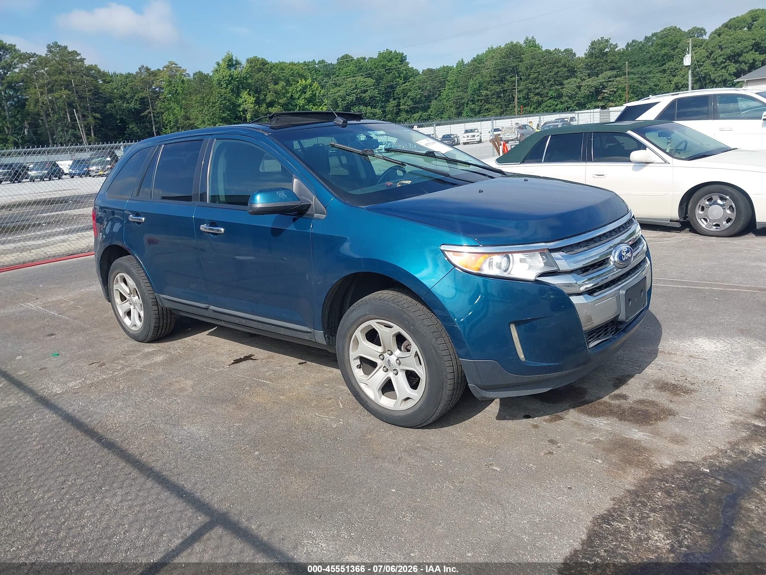 2011 Ford Edge Sel Синий vin: 2FMDK4JCXBBB09753