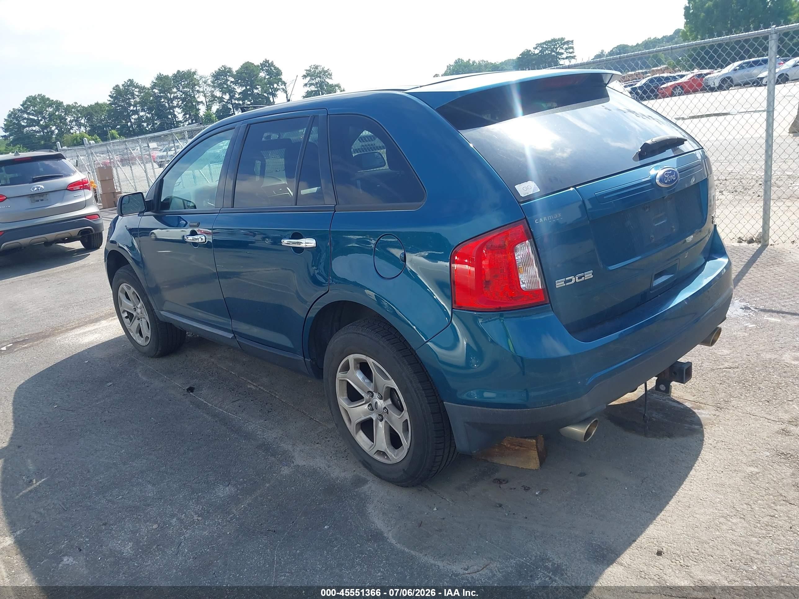 2011 Ford Edge Sel Синий vin: 2FMDK4JCXBBB09753