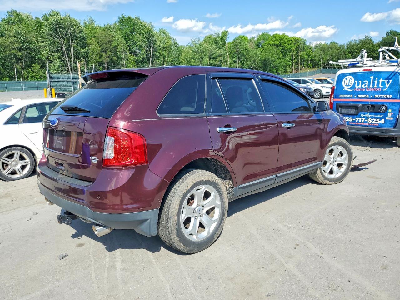 2011 Ford Edge Sel Темно-бордовый vin: 2FMDK4JCXBBB17674