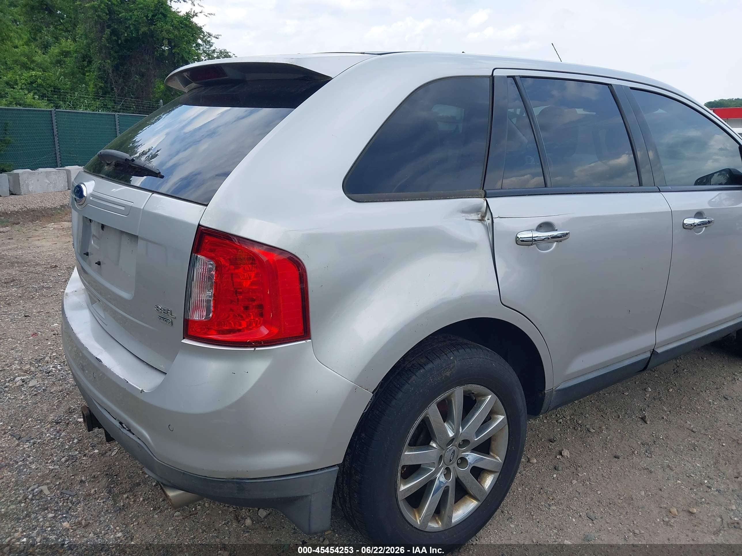 2011 Ford Edge Sel Silver vin: 2FMDK4JCXBBB65367